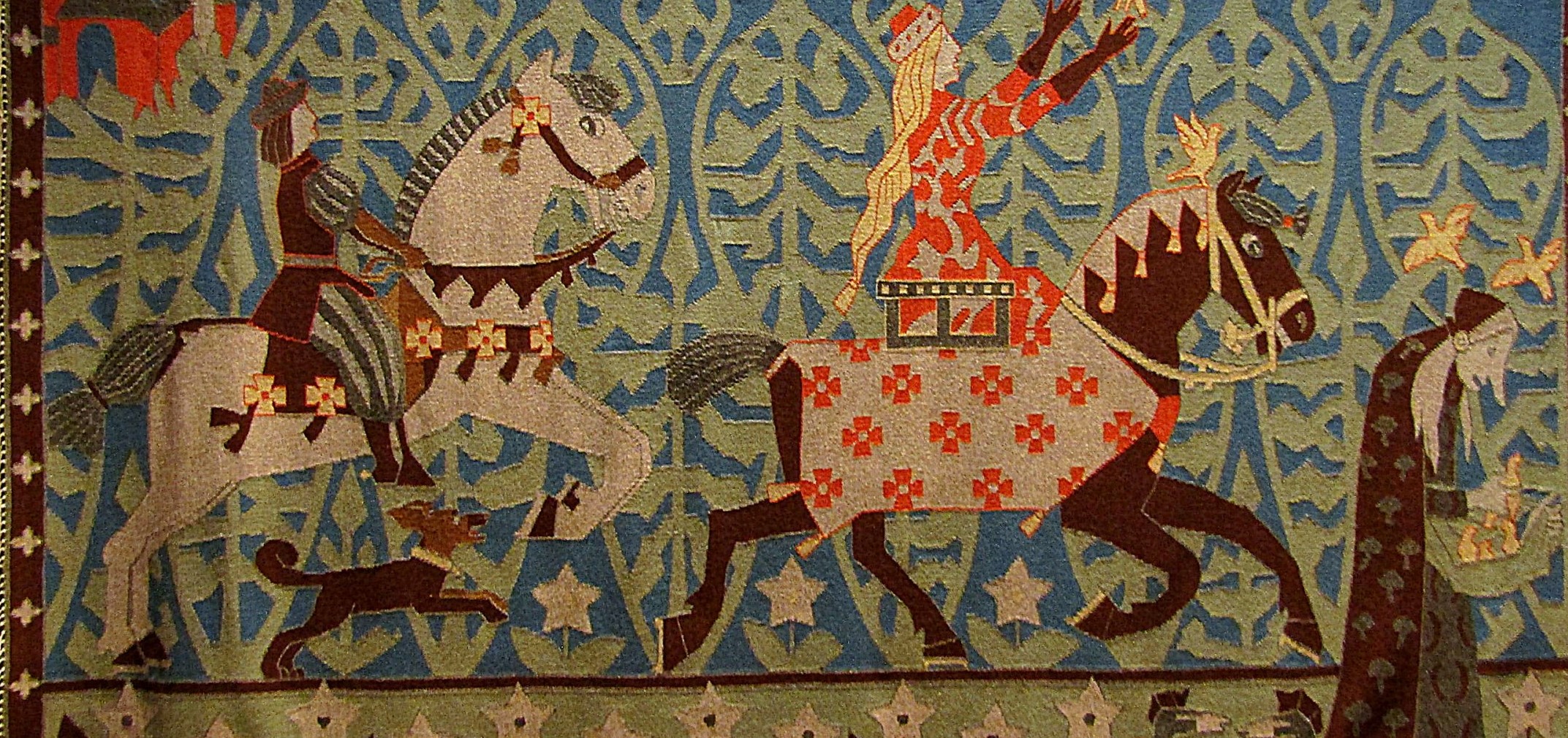 Prinsessen og gullfuglene (vevet c. 1900)&nbsp;<span>(+)</span>