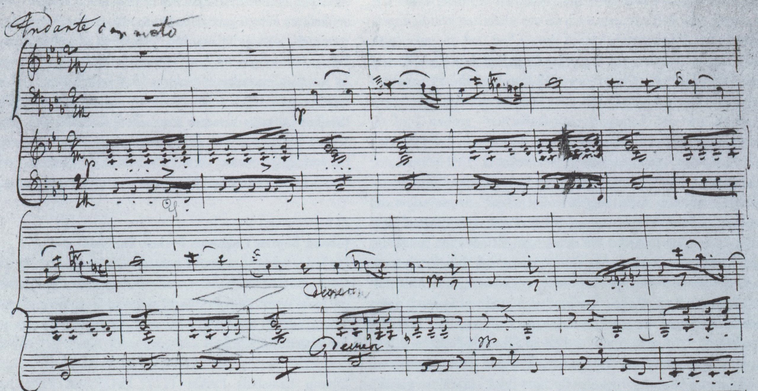 Fra Schuberts manuskript til Ess-dur-trioen op. 100 (1827)&nbsp;<span>(+)</span>