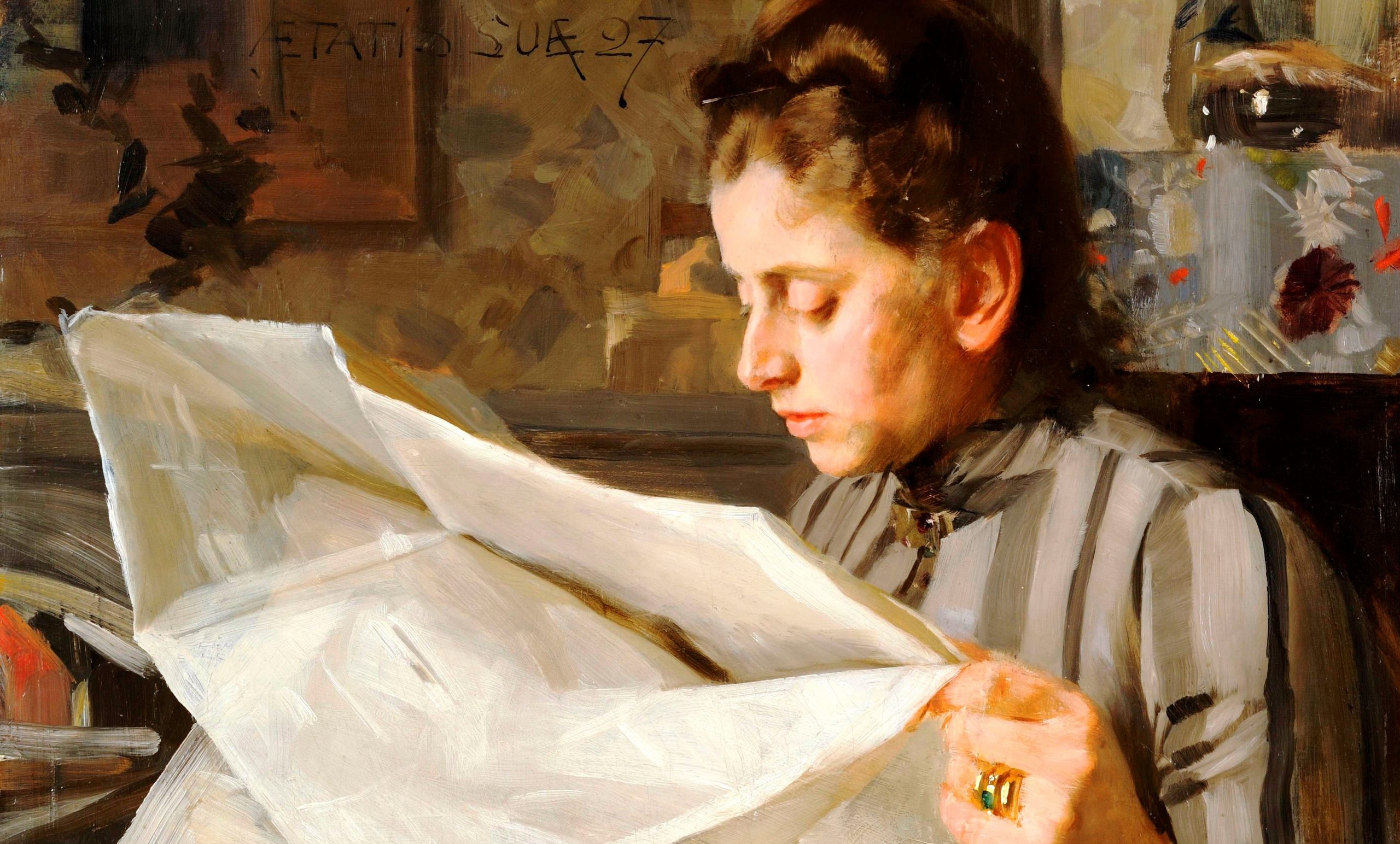 Emma Zorn, läsande (1887)&nbsp;<span>(+)</span>
