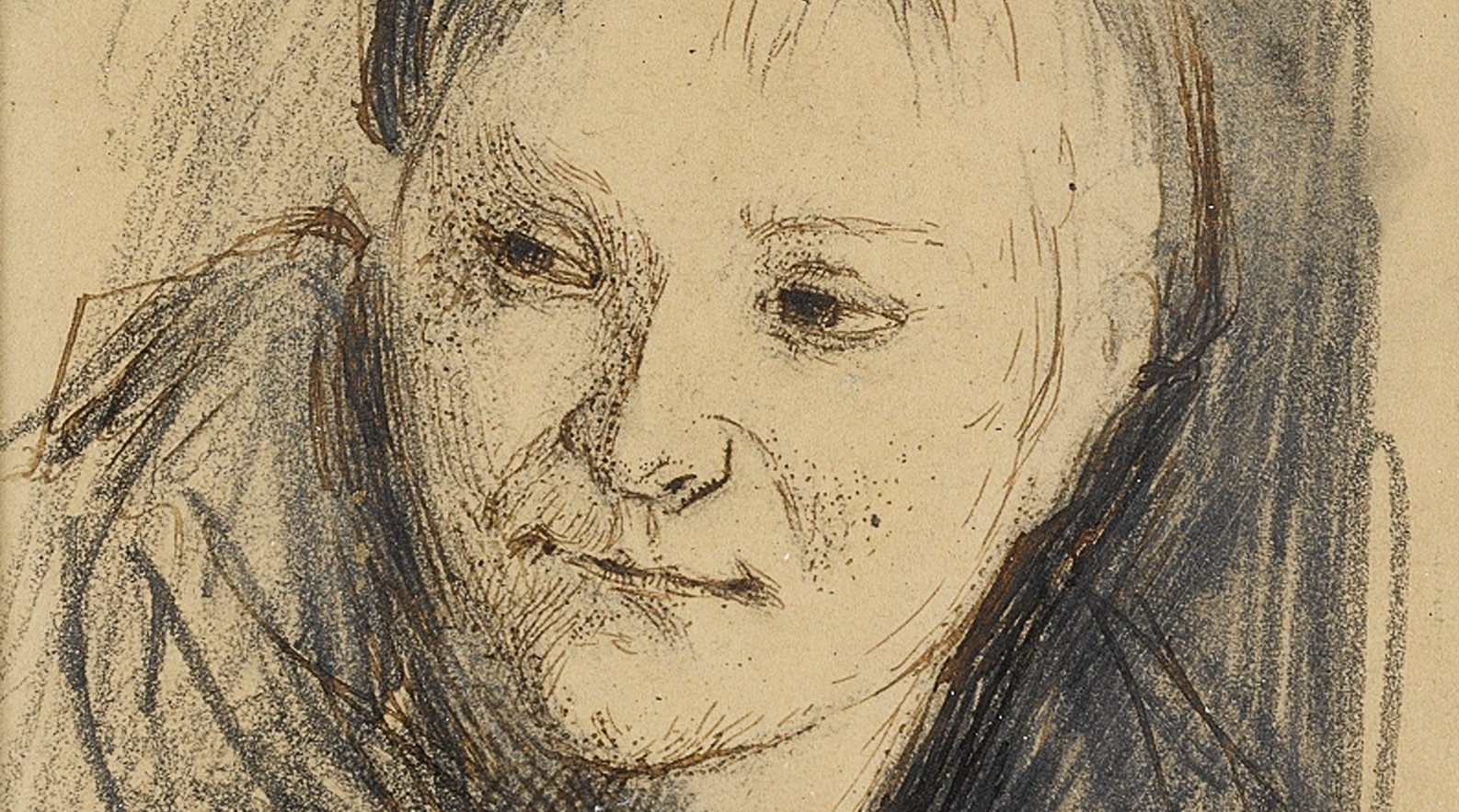 Portrettskisse av Mari Halvorsdatter Eika (1895)&nbsp;<span>(+)</span>