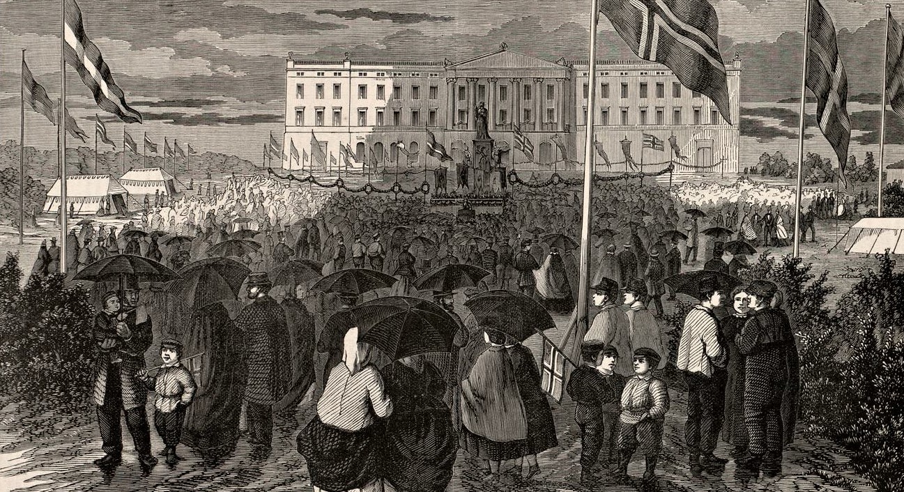 Slotspladsen i Christiania, 17. mai 1864&nbsp;<span>(+)</span>
