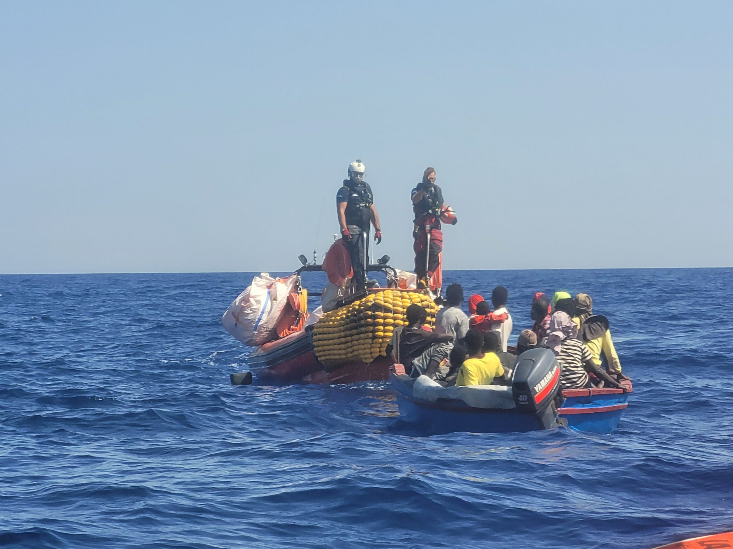 «Ocean Viking» plukker igjen opp migranter i Middelhavet&nbsp;<span>(+)</span>