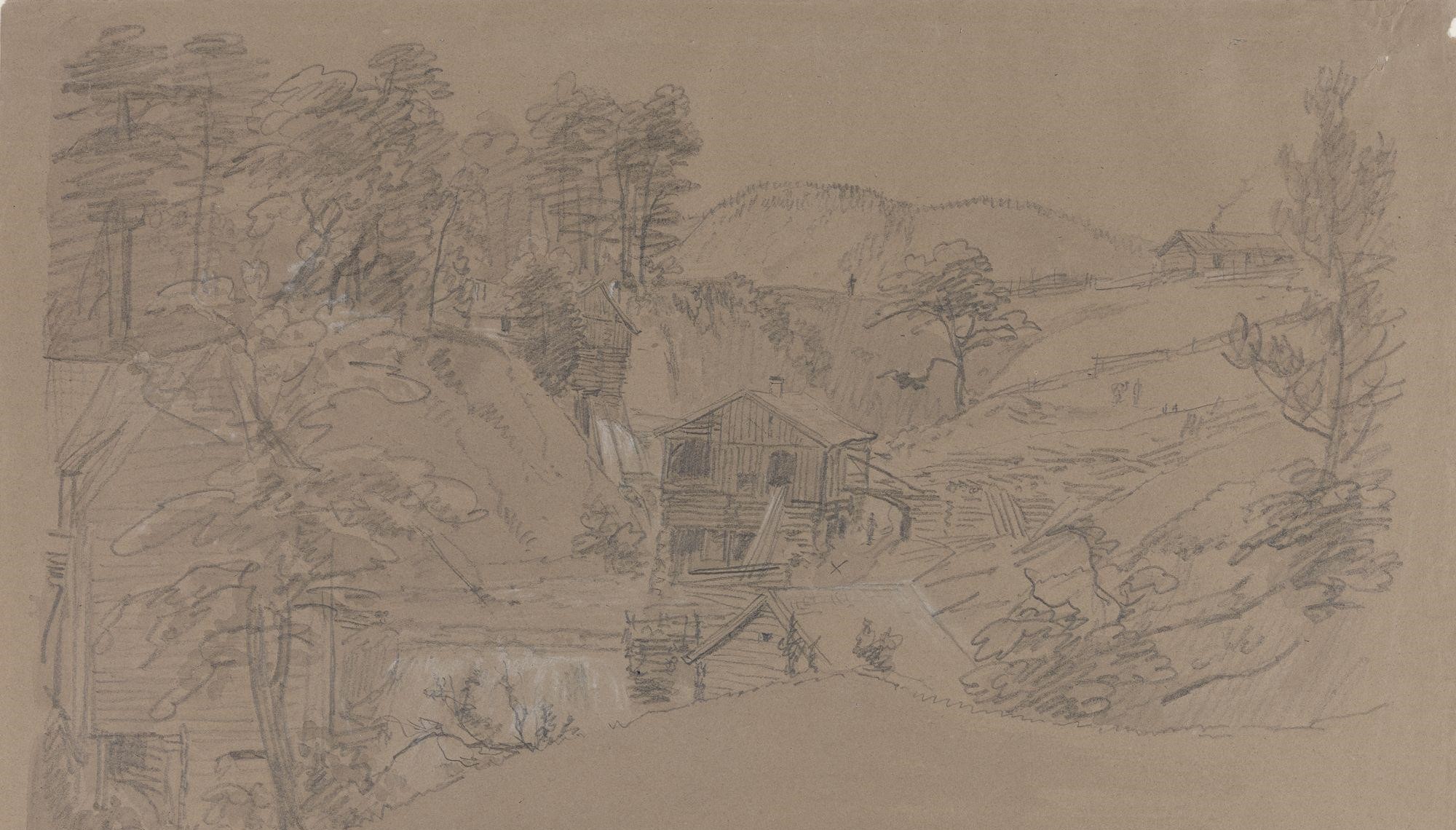 Sagbruk ved Sandaker (1826)&nbsp;<span>(+)</span>