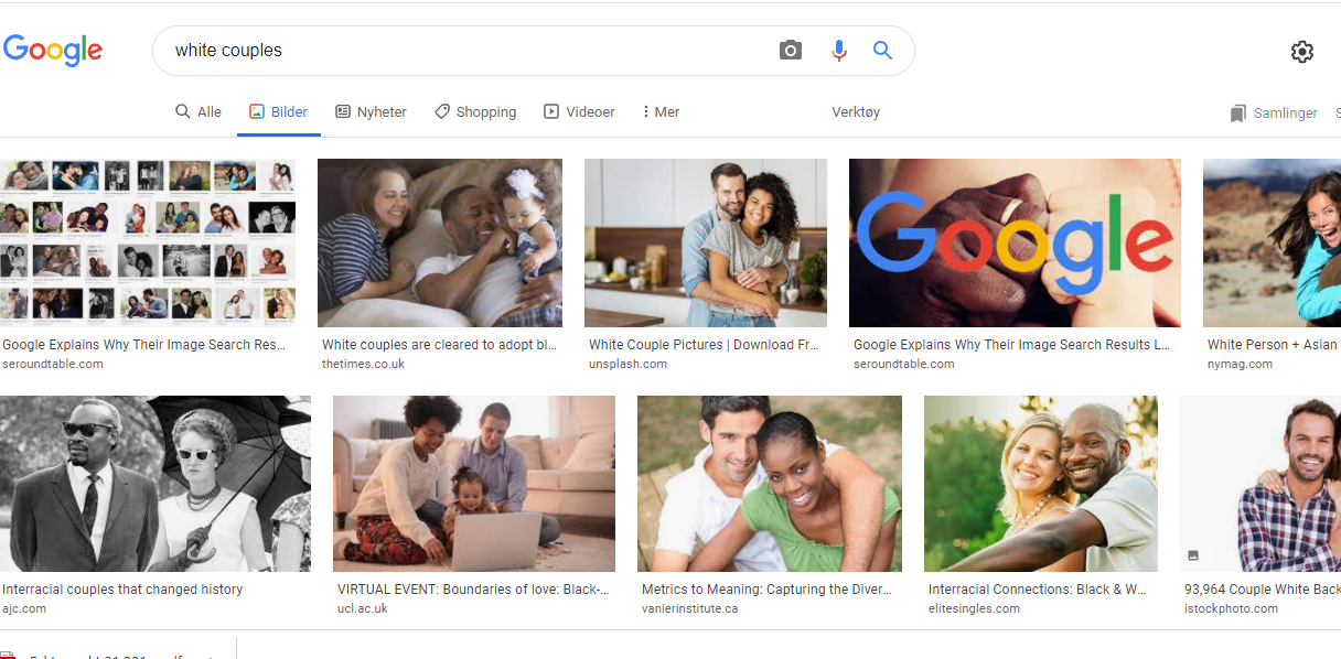 Google manipulerer billedsøk så det skal dukke opp mer politisk korrekte motiver&nbsp;<span>(+)</span>