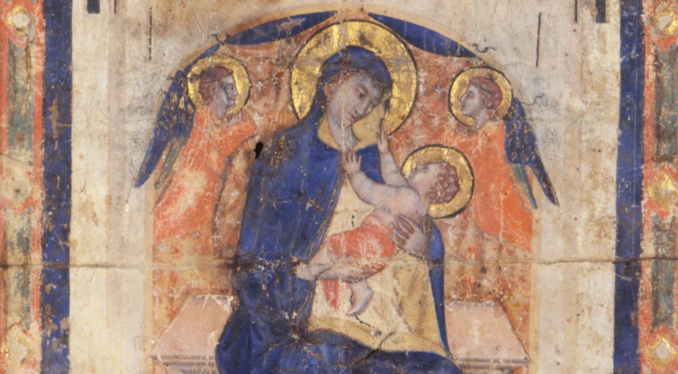 Tronende Madonna (Maestà) med Jesusbarnet og engler (c.1400?)&nbsp;<span>(+)</span>