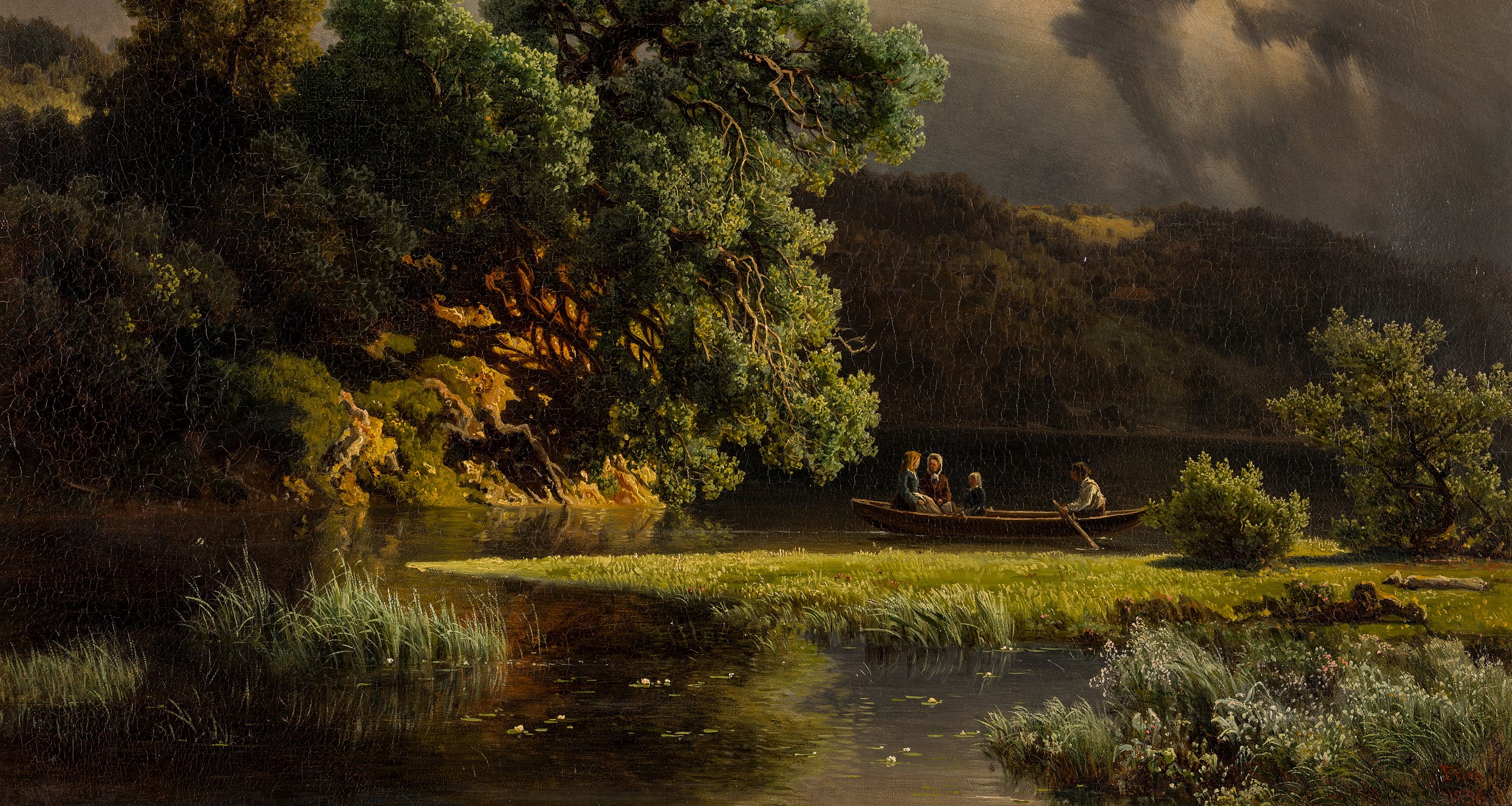 Landskab med Mennesker i Robaad (1856)&nbsp;<span>(+)</span>