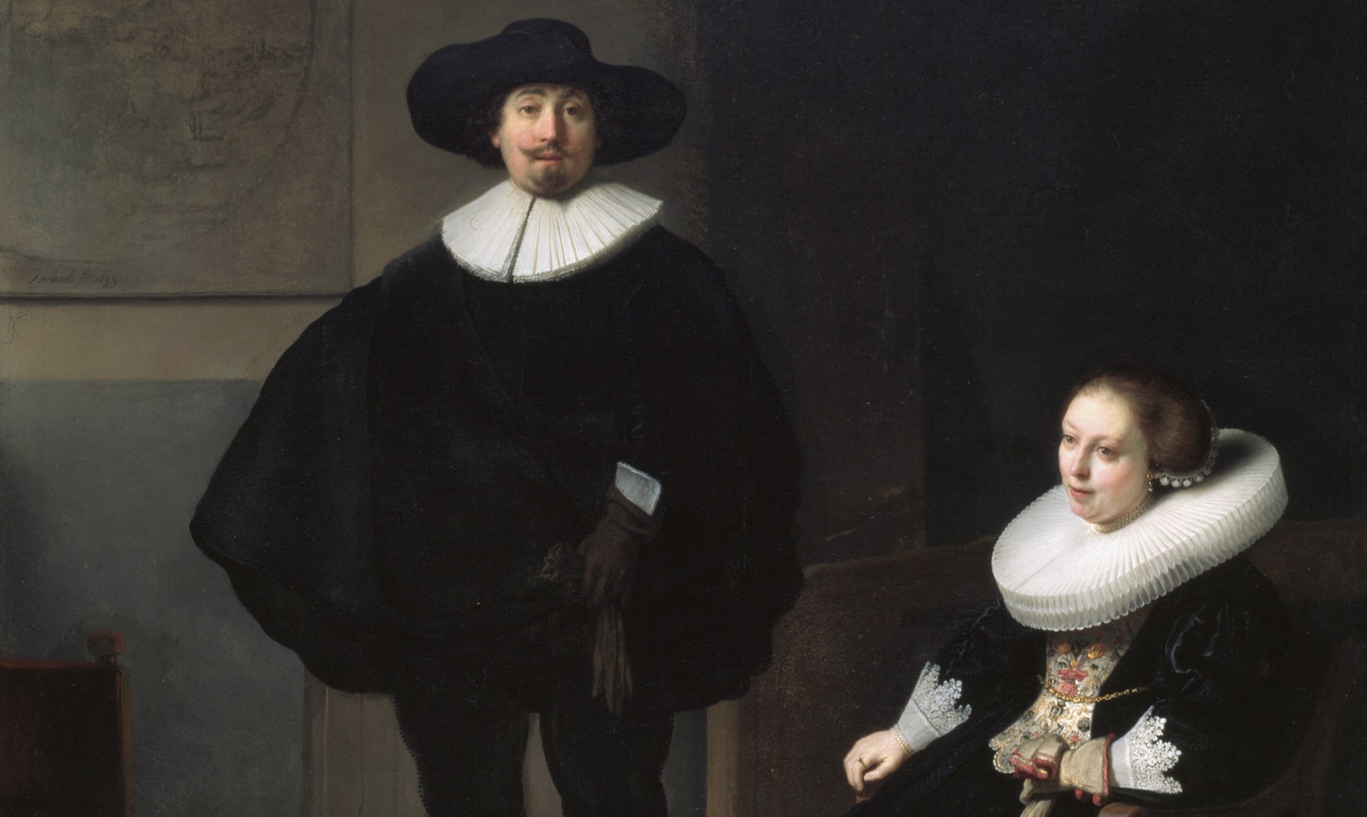 Sortkledd dame og herre (1633)&nbsp;<span>(+)</span>