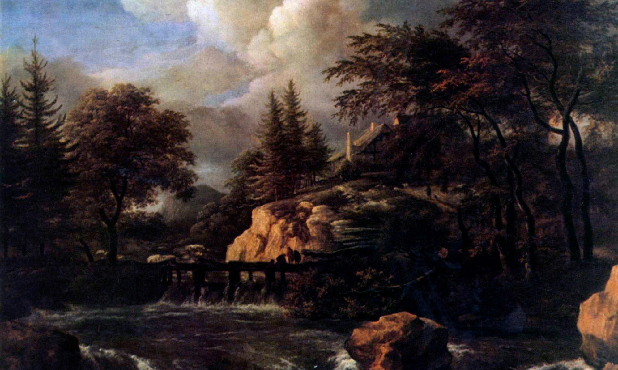 Klippelandskap med fossefall (1660-70)&nbsp;<span>(+)</span>