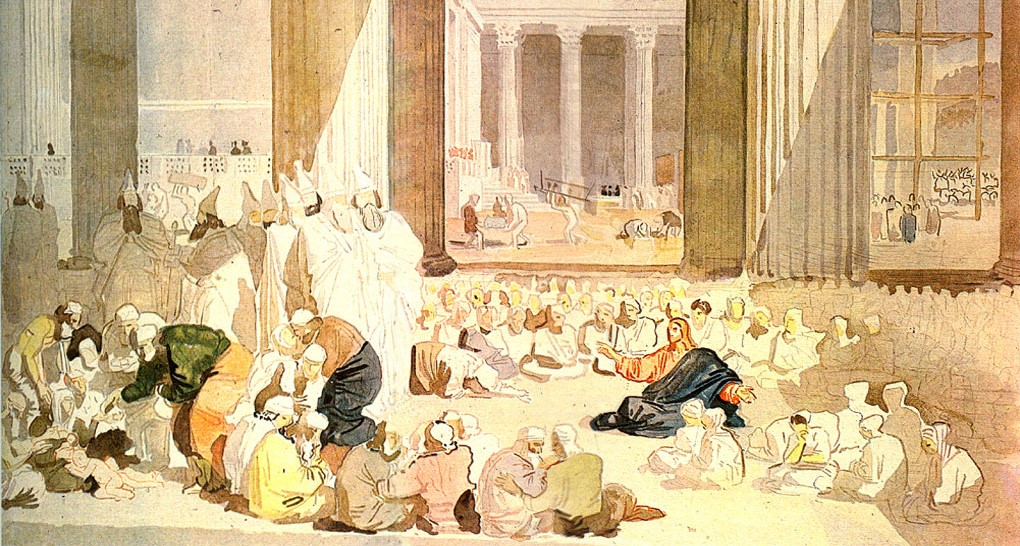 Kristus underviser i Templet (1848-58)&nbsp;<span>(+)</span>