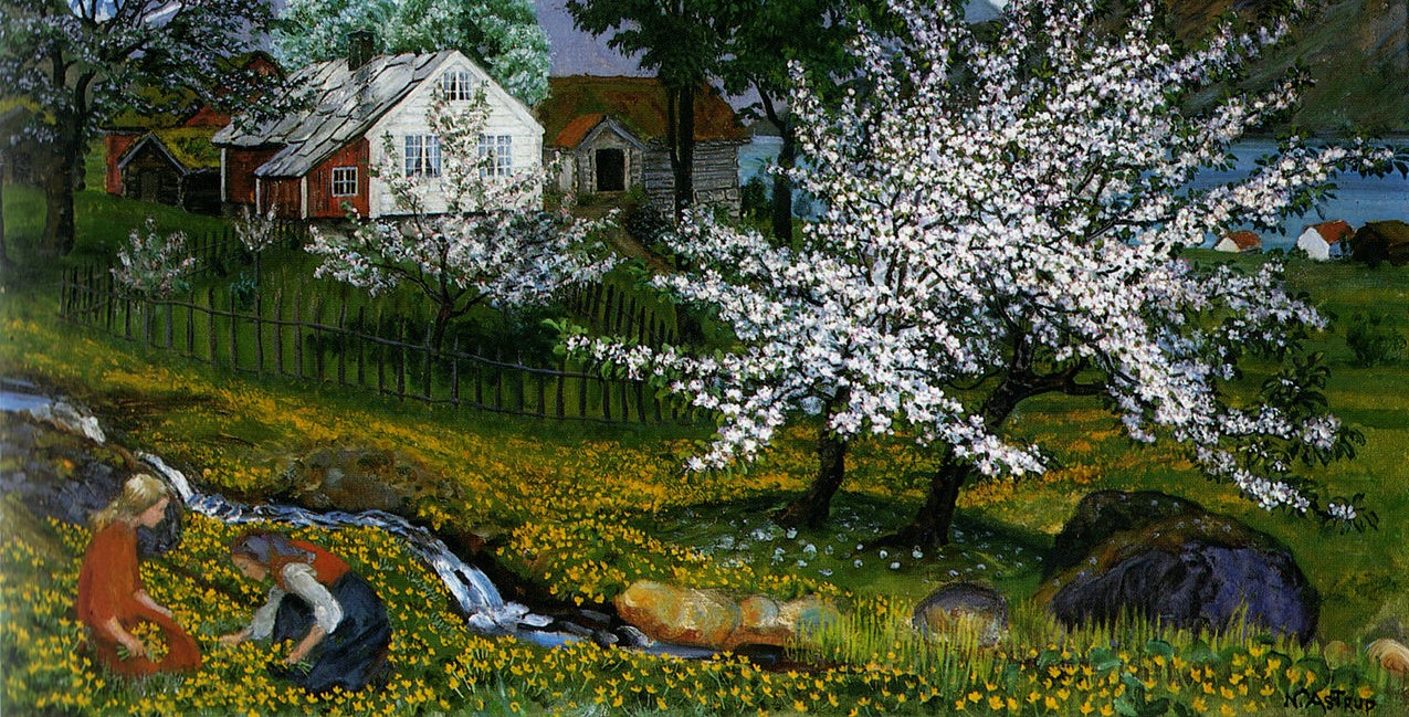 Blomstrende epletrær (c.1927)&nbsp;<span>(+)</span>