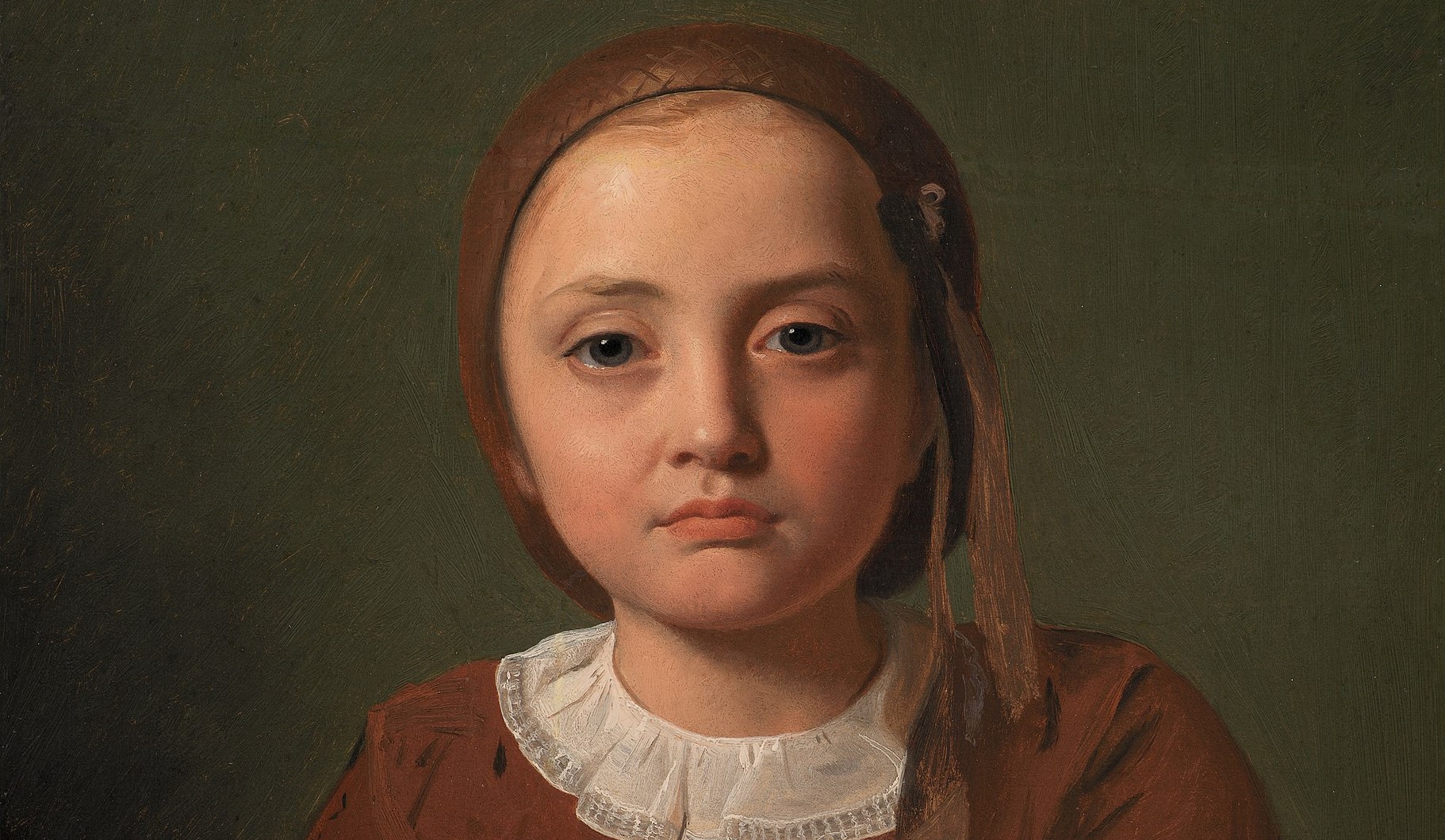 En lille Pige, Elise Købke, med en Kop foran sig (1850)&nbsp;<span>(+)</span>