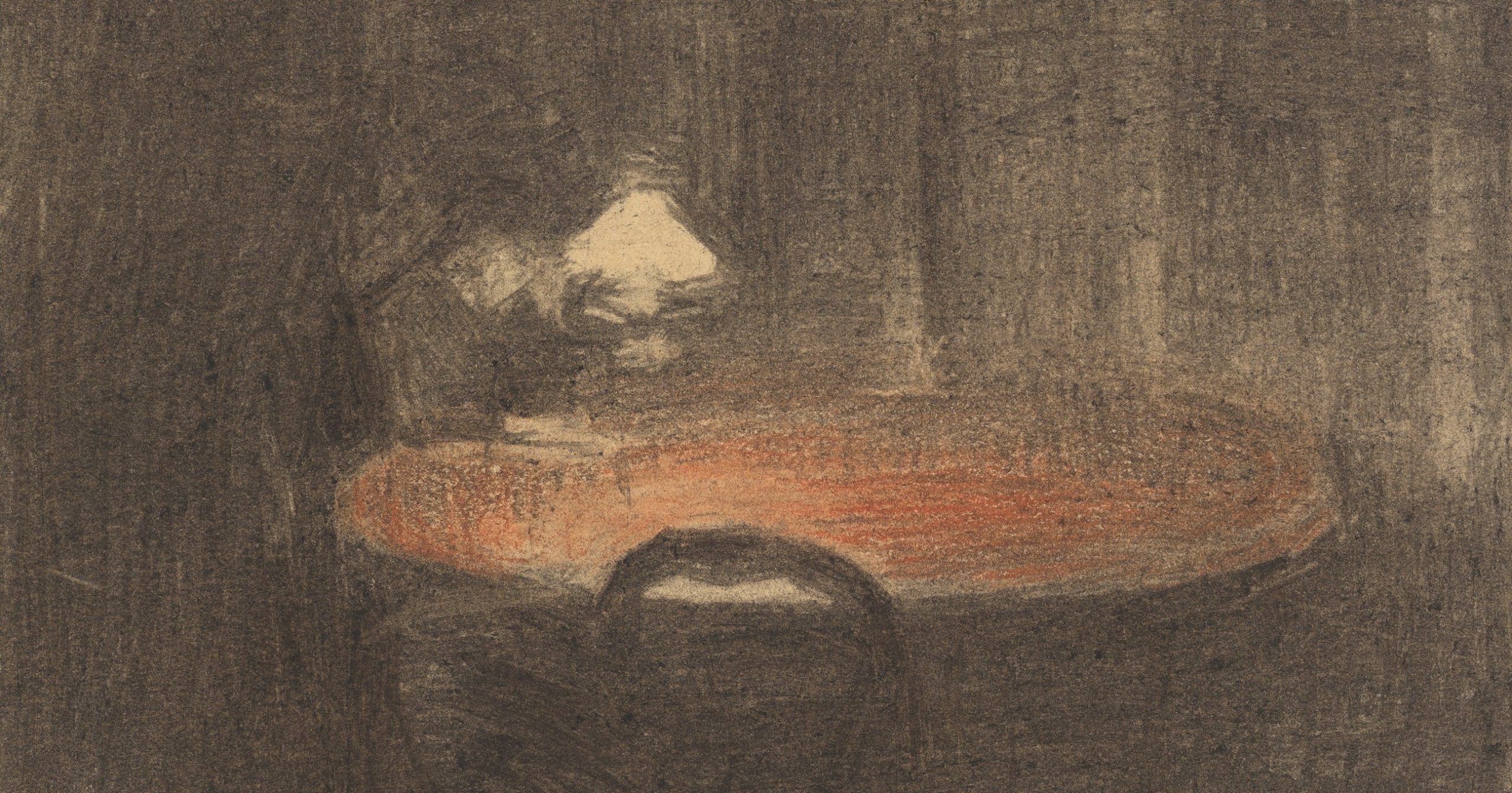 Nattlig interiør med lesende person (c.1891)&nbsp;<span>(+)</span>