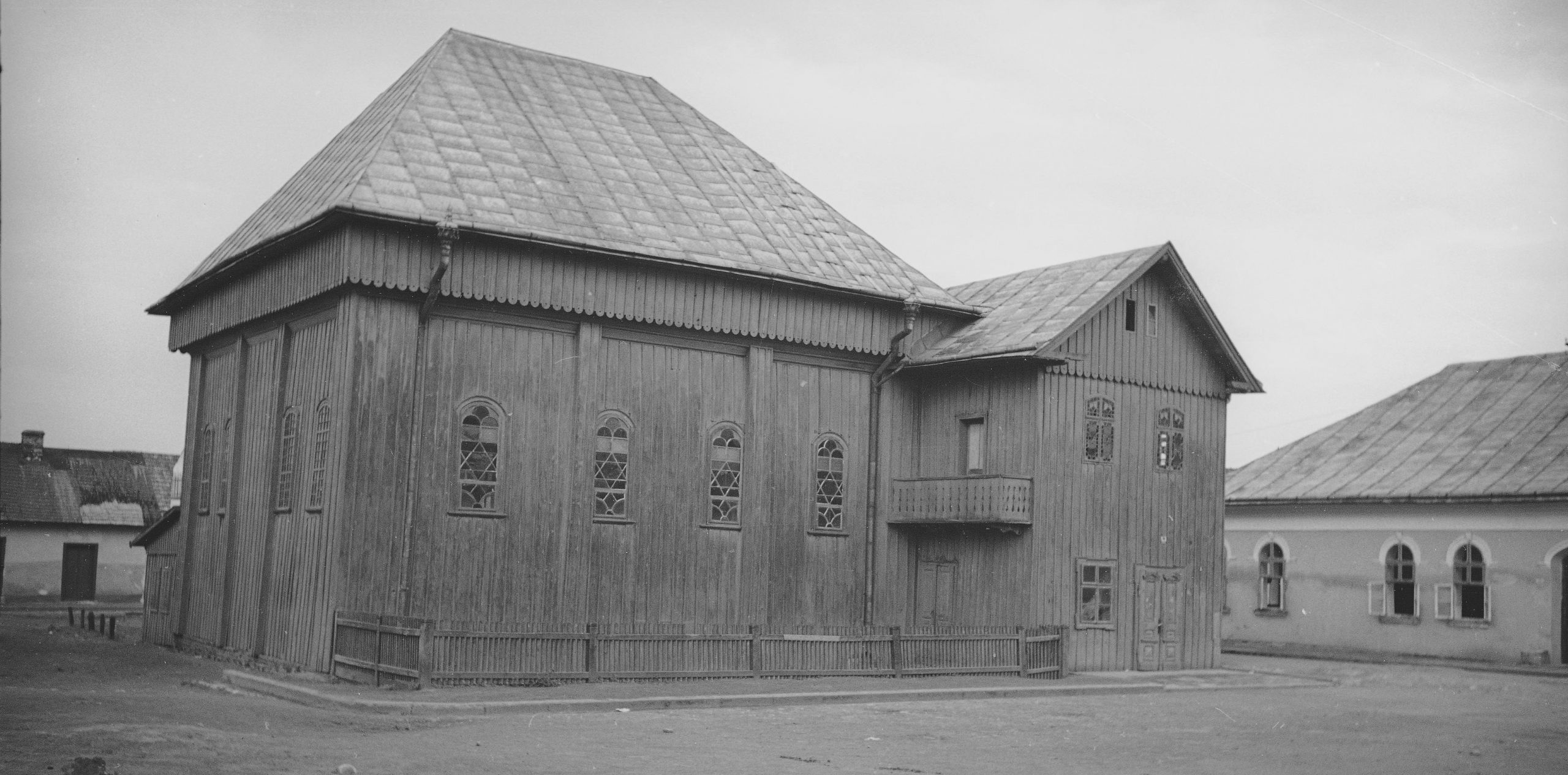 Tre-synagogen i Chodorow, Galicia (1938)&nbsp;<span>(+)</span>