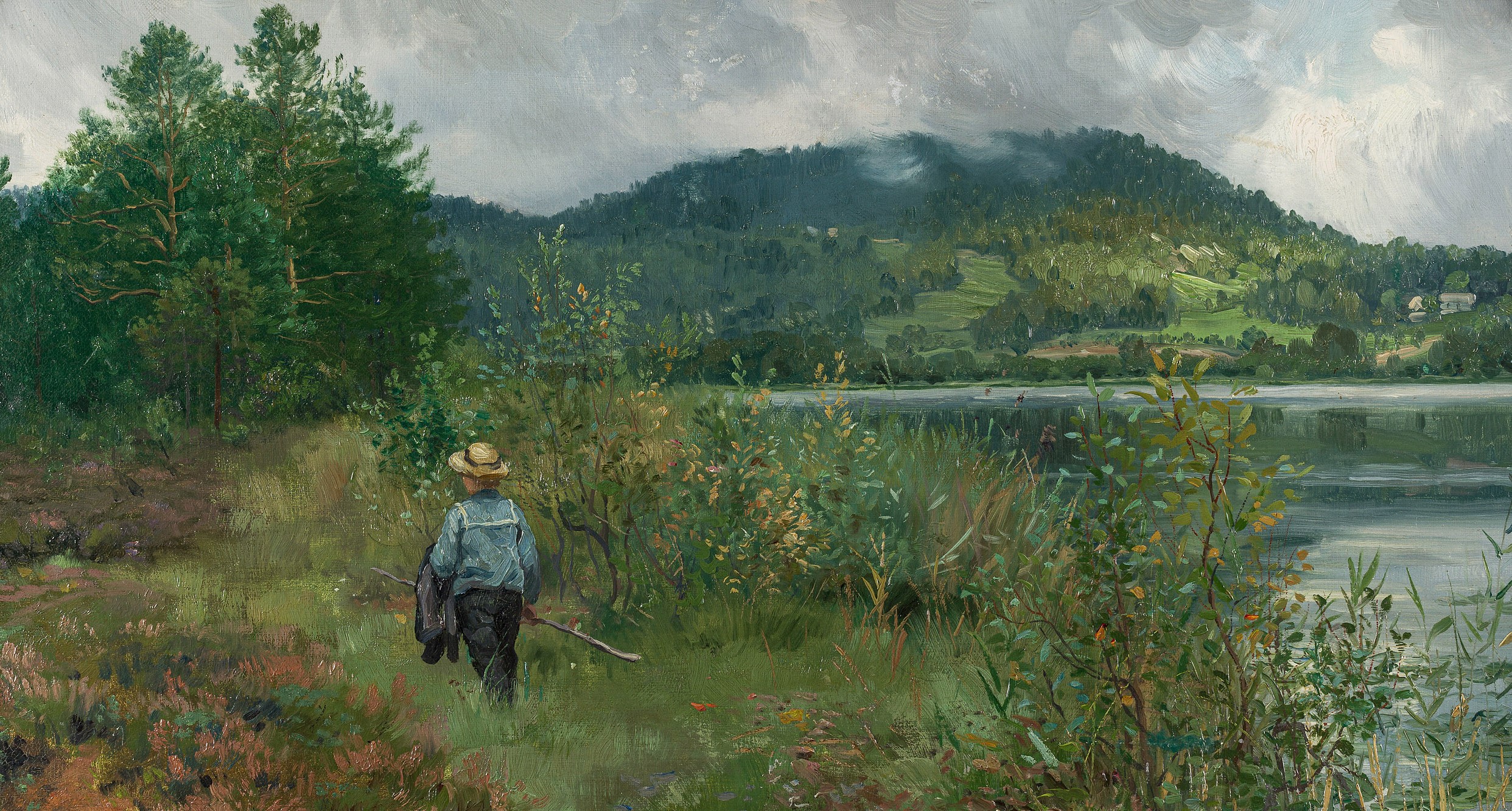 Gutt på fisketur ved Dælivannet (1889)&nbsp;<span>(+)</span>