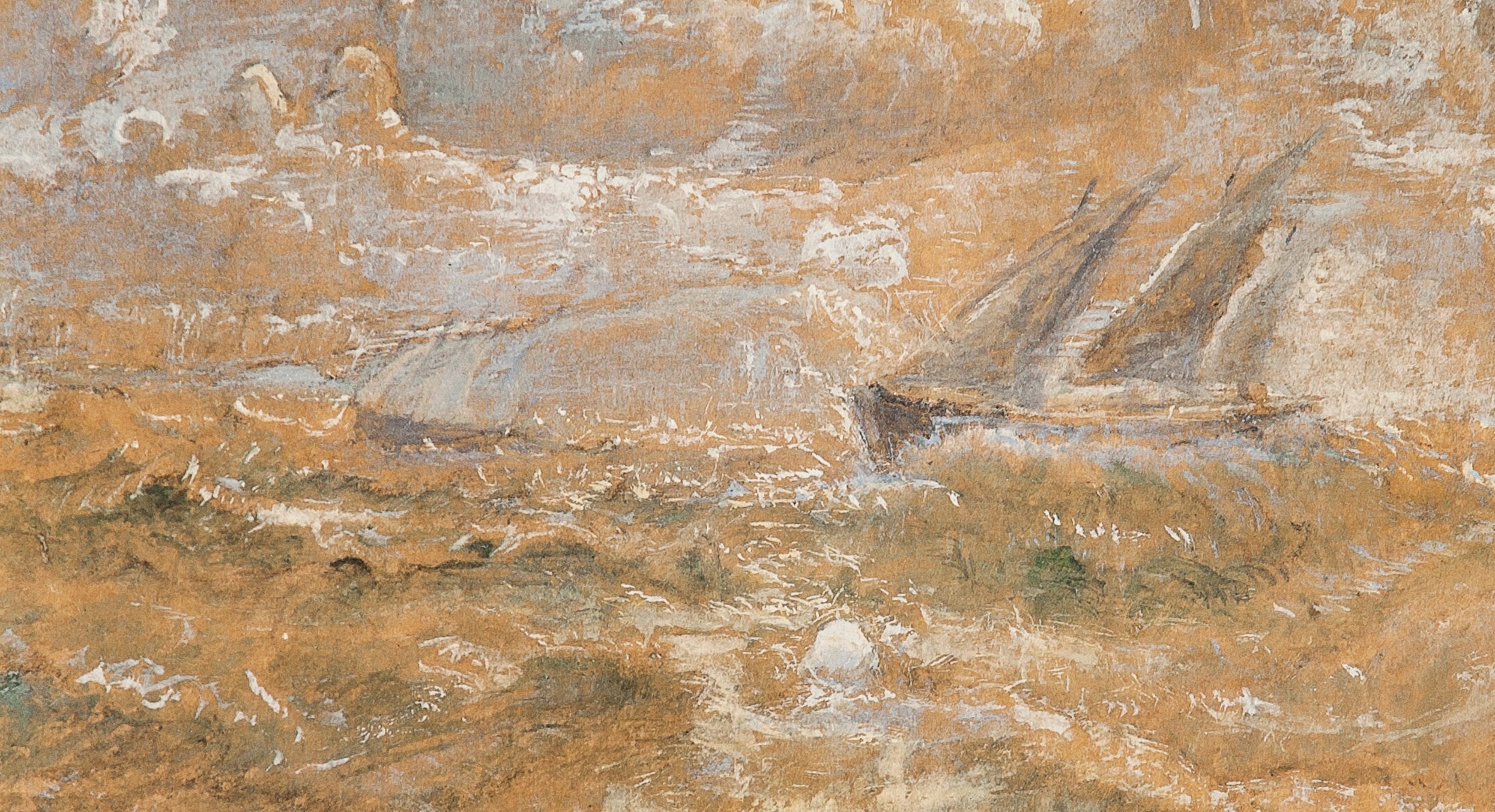 Seilbåter på opprørt hav (1880-90-tallet)&nbsp;<span>(+)</span>