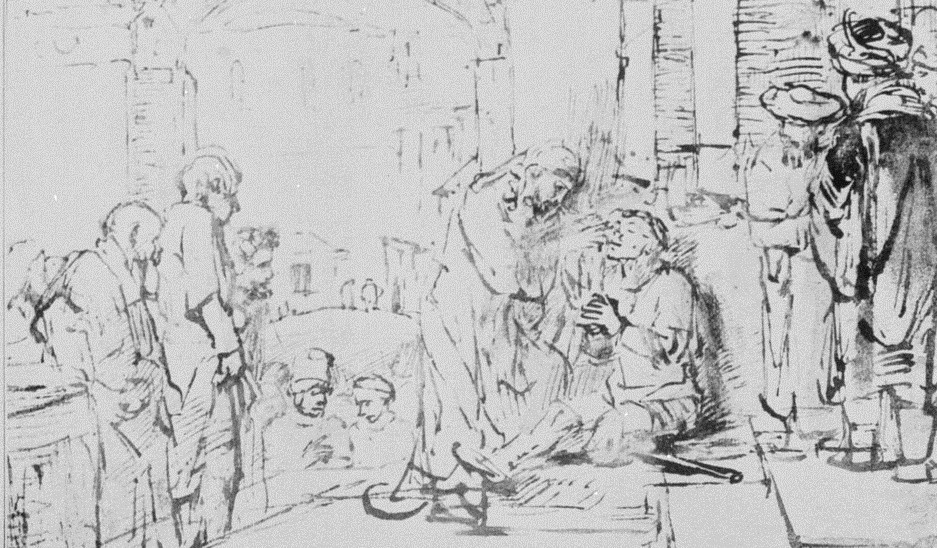 Jesus helbreder en blind ved Jeriko (c.1659)&nbsp;<span>(+)</span>
