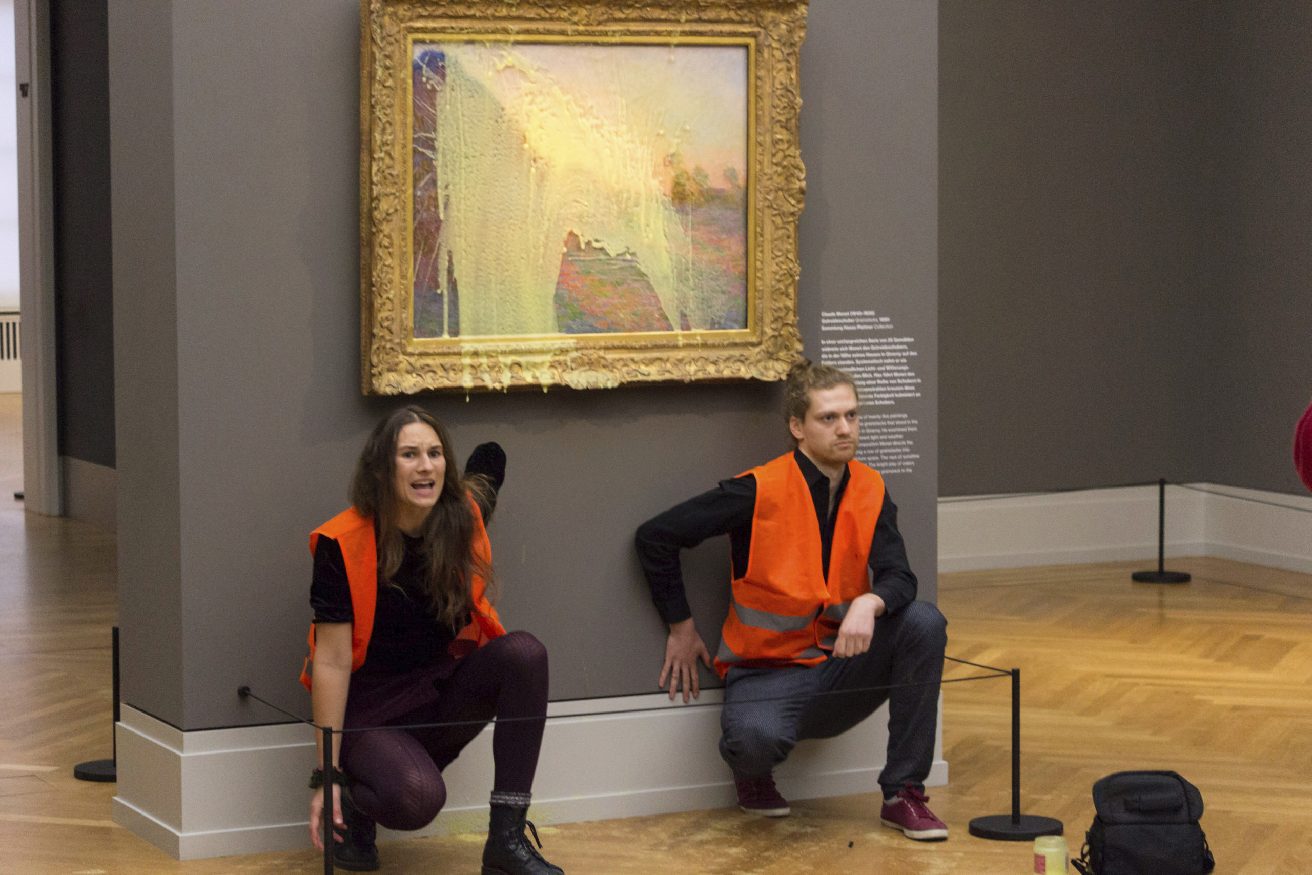 Klimaaktivister i Tyskland kastet potetmos på et Monet-maleri&nbsp;<span>(+)</span>