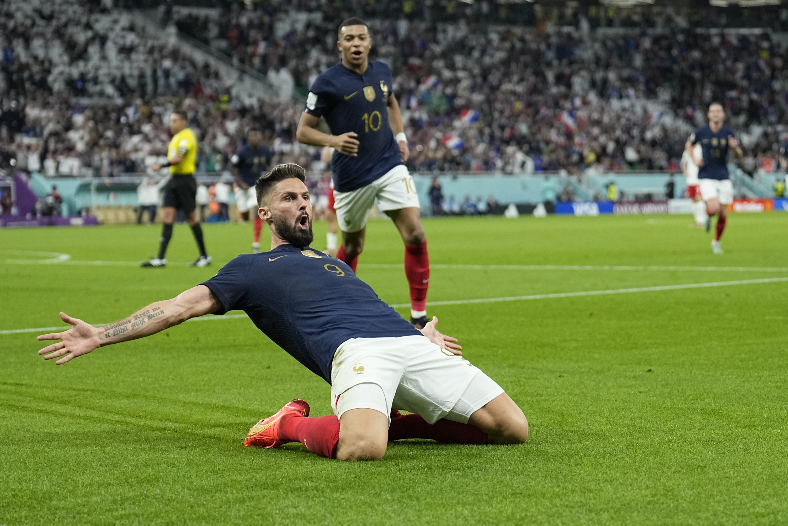 Giroud og Mbappé sendte Frankrike til kvartfinalen i fotball-VM&nbsp;<span>(+)</span>