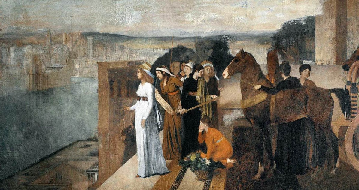Dronning Semiramis grunnlegger Babylon (1861).&nbsp;<span>(+)</span>