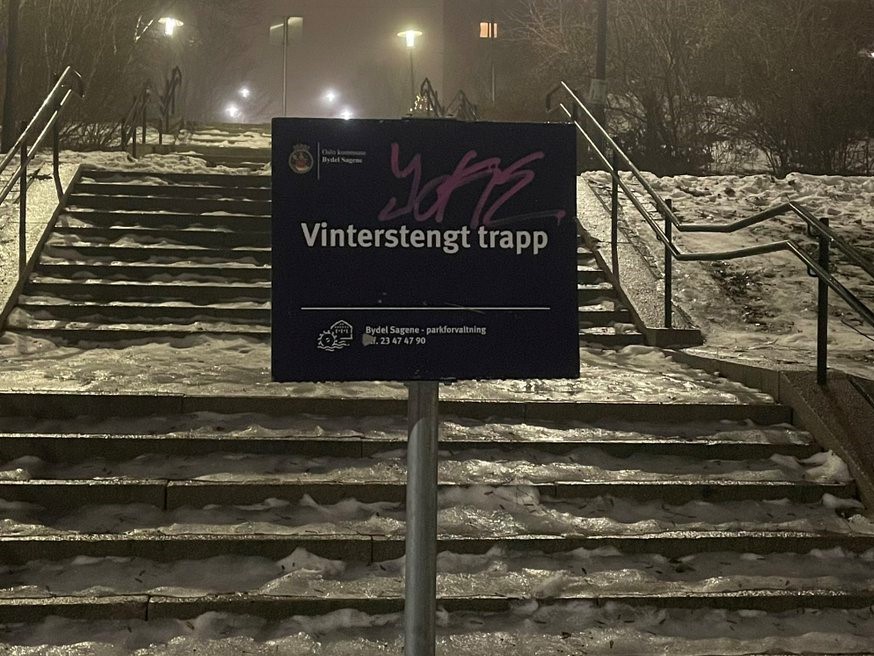 Oslo kommune har brukt opp pengene: Bydel holder park&shy;trapper stengt i vinter&nbsp;<span>(+)</span>