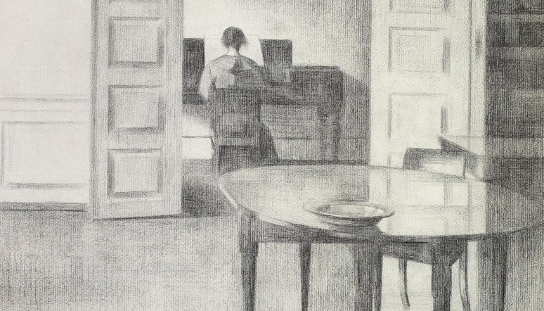 Interiør med en Kvinde ved et Klaver (c.1910)&nbsp;<span>(+)</span>