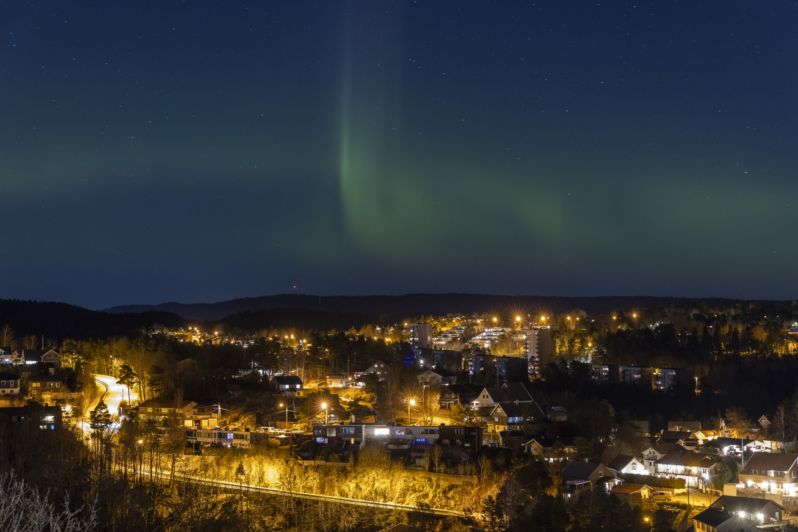 Nordlys i Sør-Norge mandag kveld&nbsp;<span>(+)</span>