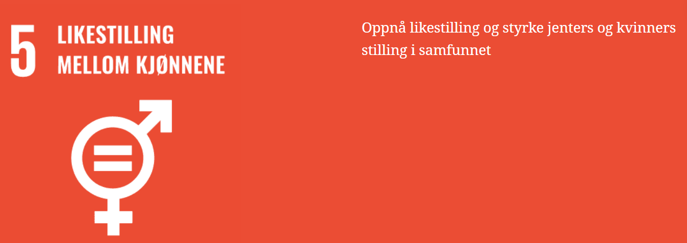 FNs bærekraftsmål nr. 5: Likestilling mellom kjønnene&nbsp;<span>(+)</span>
