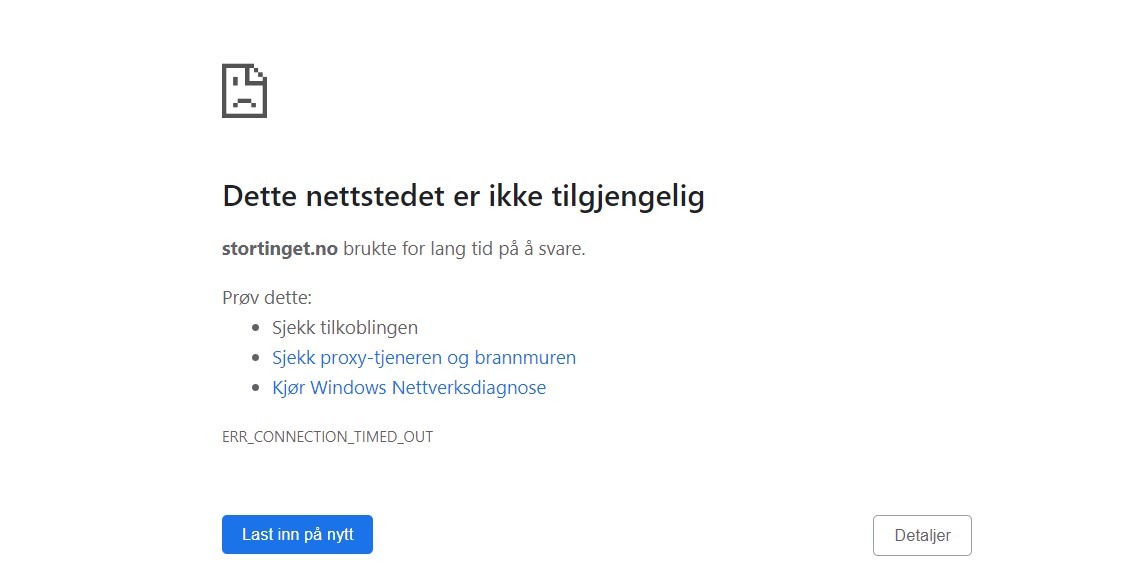 I går PST, i dag hadde Stortinget nettrøbbel&nbsp;<span>(+)</span>
