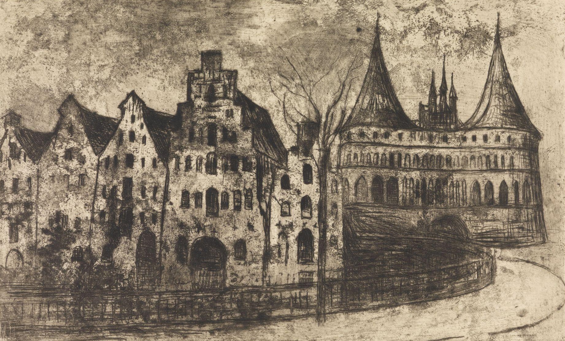 Holsten-porten og saltlageret i Lübeck (1902-03)&nbsp;<span>(+)</span>