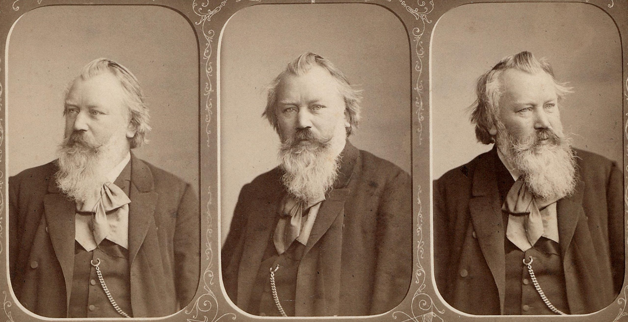 Tredobbelt portrett av komponisten Johannes Brahms (1889)&nbsp;<span>(+)</span>