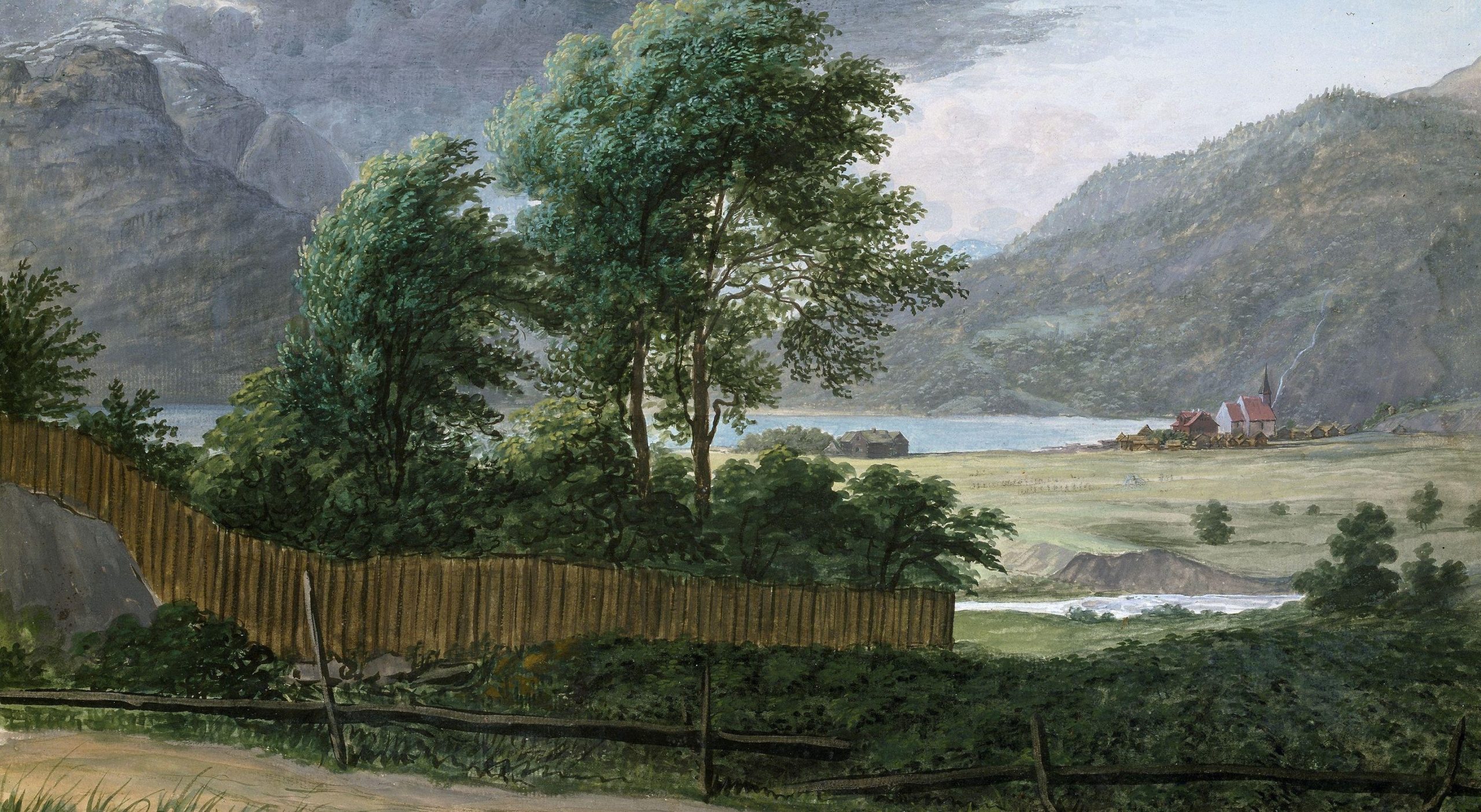 Dale kirke i Sogn (1819).&nbsp;<span>(+)</span>