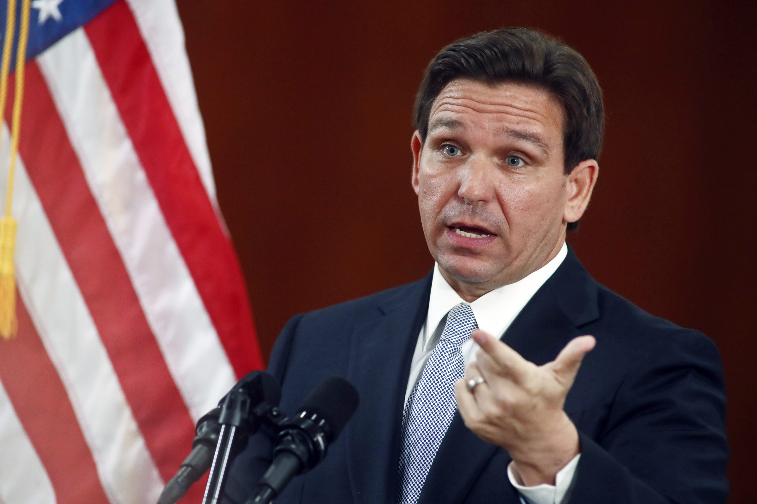 Ron DeSantis kritiserer Trump mens han kan bli arrestert&nbsp;<span>(+)</span>