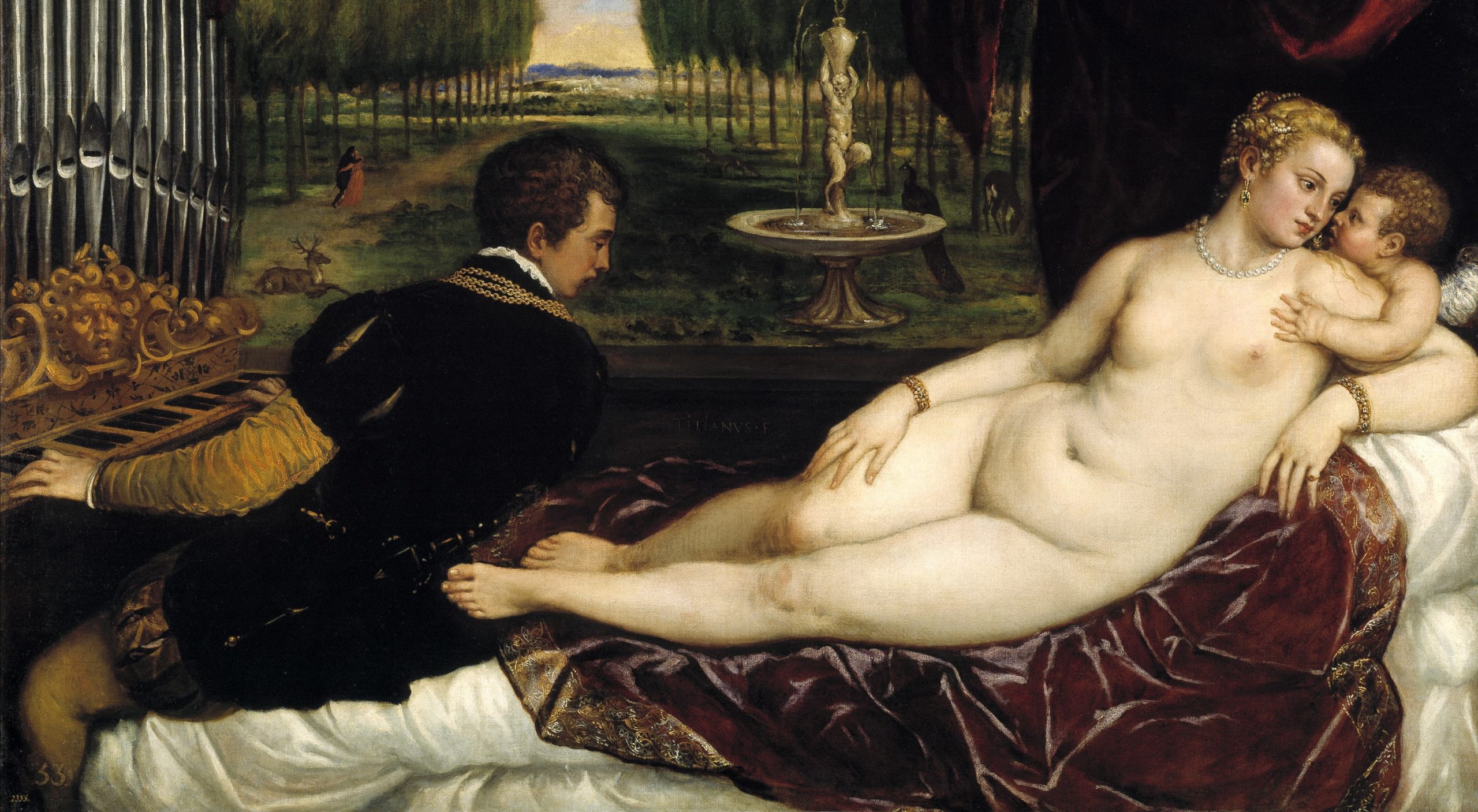 Venus, Amor og en organist (c.1555)&nbsp;<span>(+)</span>