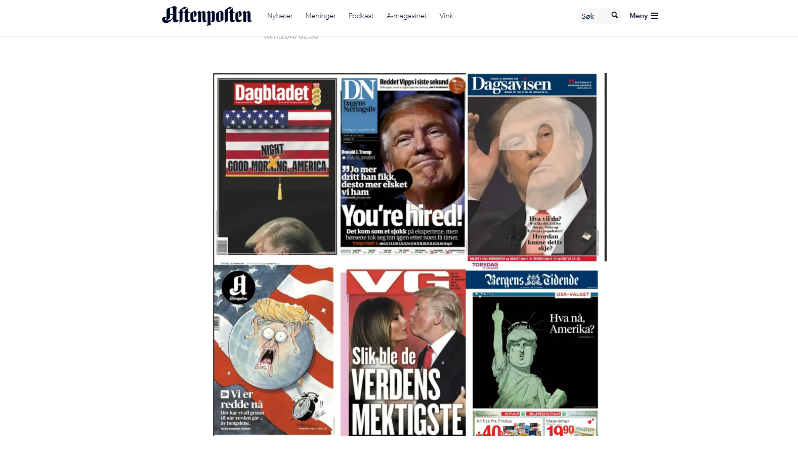 Dear Aftenposten! Thank you for the job you do&nbsp;<span>(+)</span>