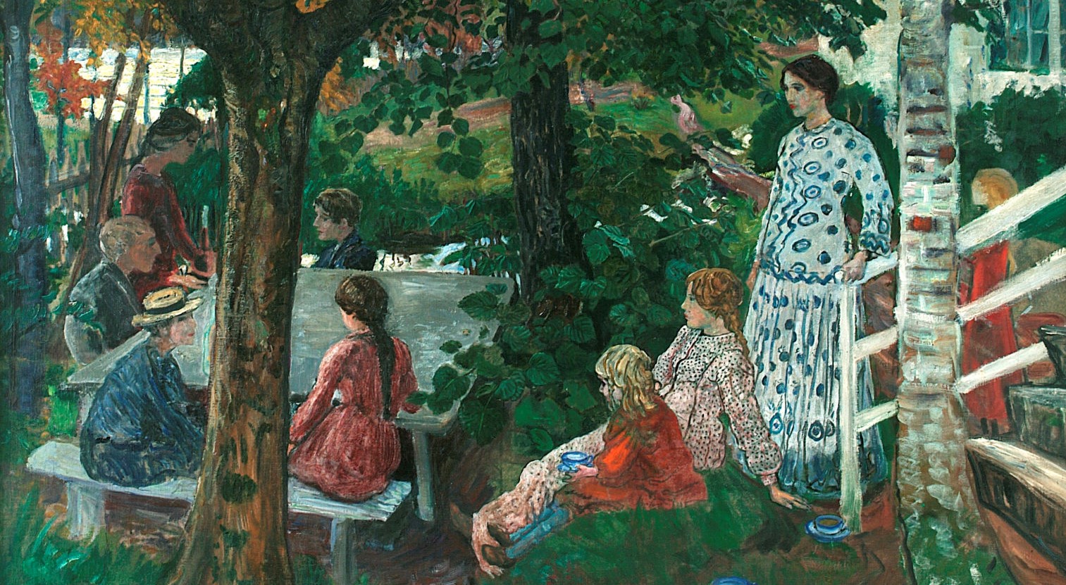 Fødselsdag i haven (påbegynt 1911, ikke fullført).&nbsp;<span>(+)</span>