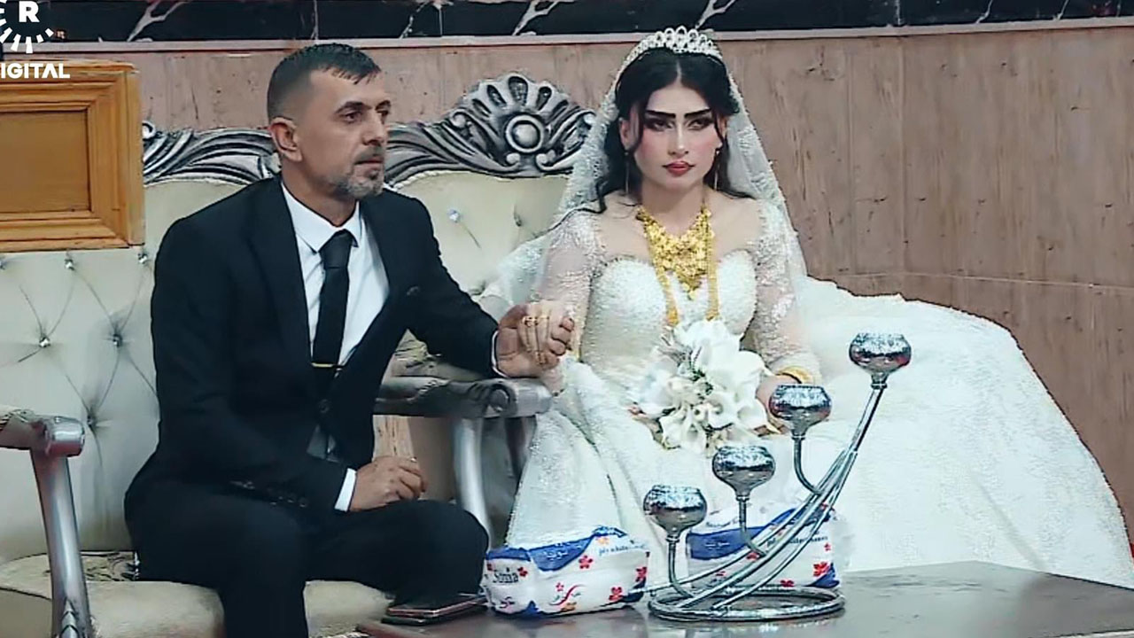 En historie om kjærlig&shy;het: Jesidi-paret giftet seg på nytt da hun ble befridd fra IS&nbsp;<span>(+)</span>