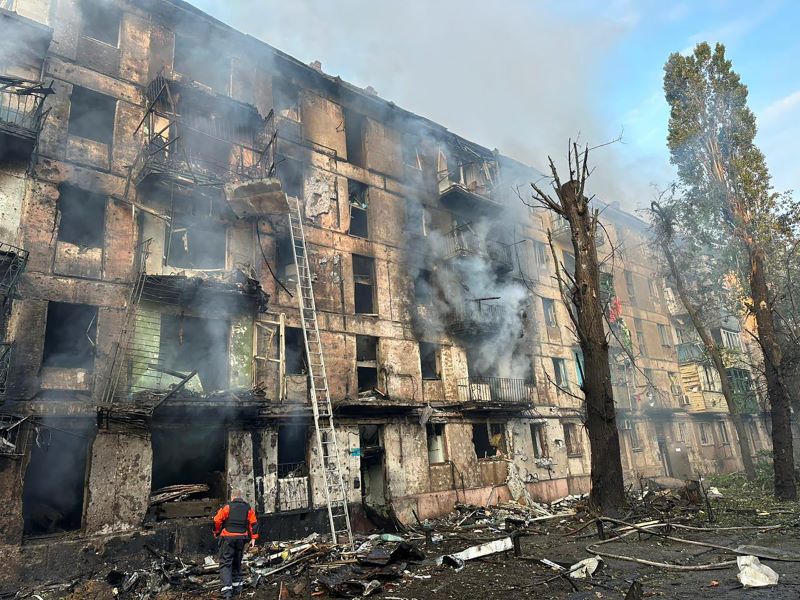 Melding om drepte og sårede i angrep mot industriby i Ukraina&nbsp;<span>(+)</span>