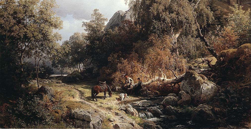 Hvile ved bekken (1860)&nbsp;<span>(+)</span>
