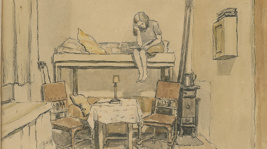 Interiør i Theresienstadt (1944)&nbsp;<span>(+)</span>
