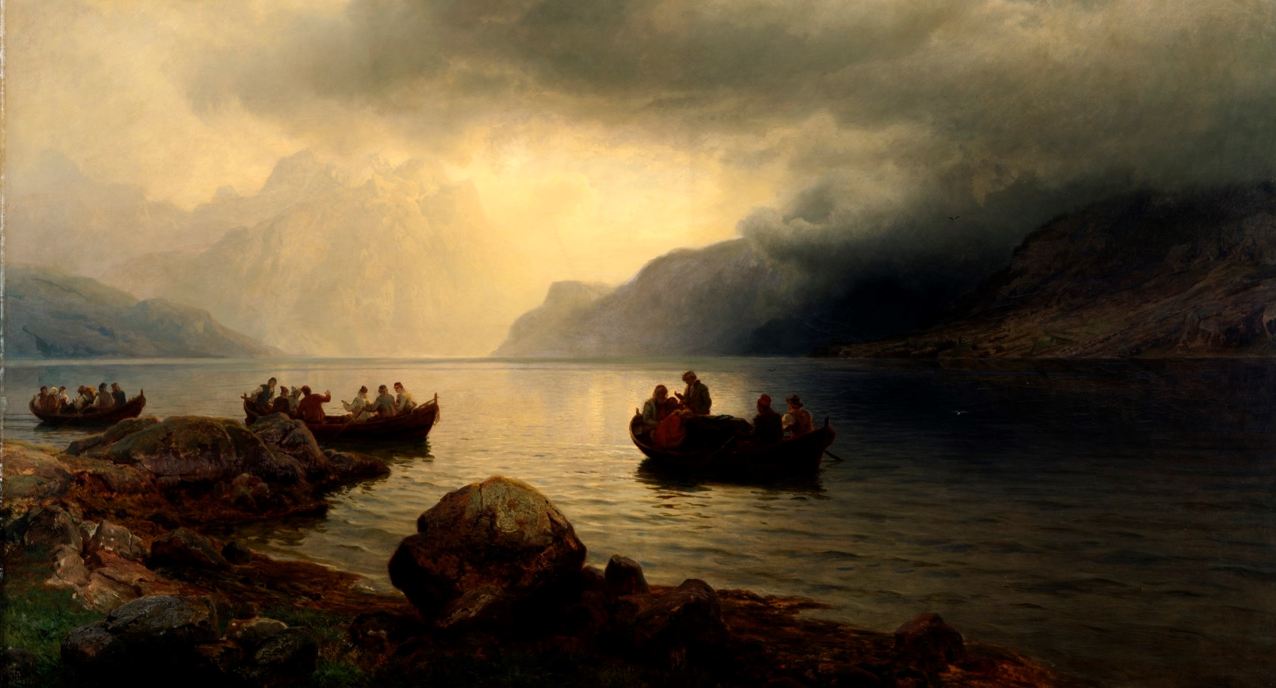 Likferd på Sognefjorden (c.1866)&nbsp;<span>(+)</span>