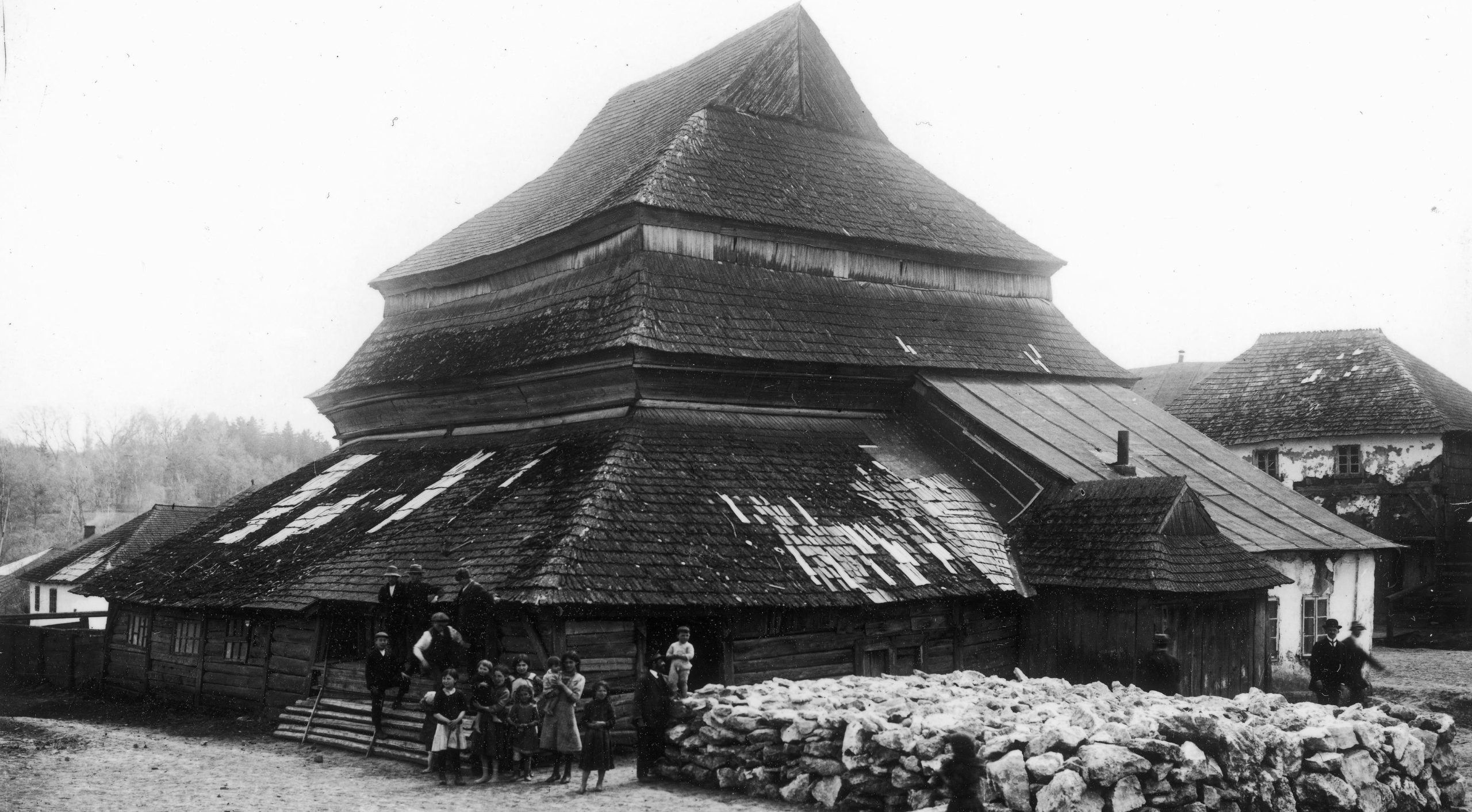 Synagogen i Gwoździec, ødelagt i 1941.&nbsp;<span>(+)</span>