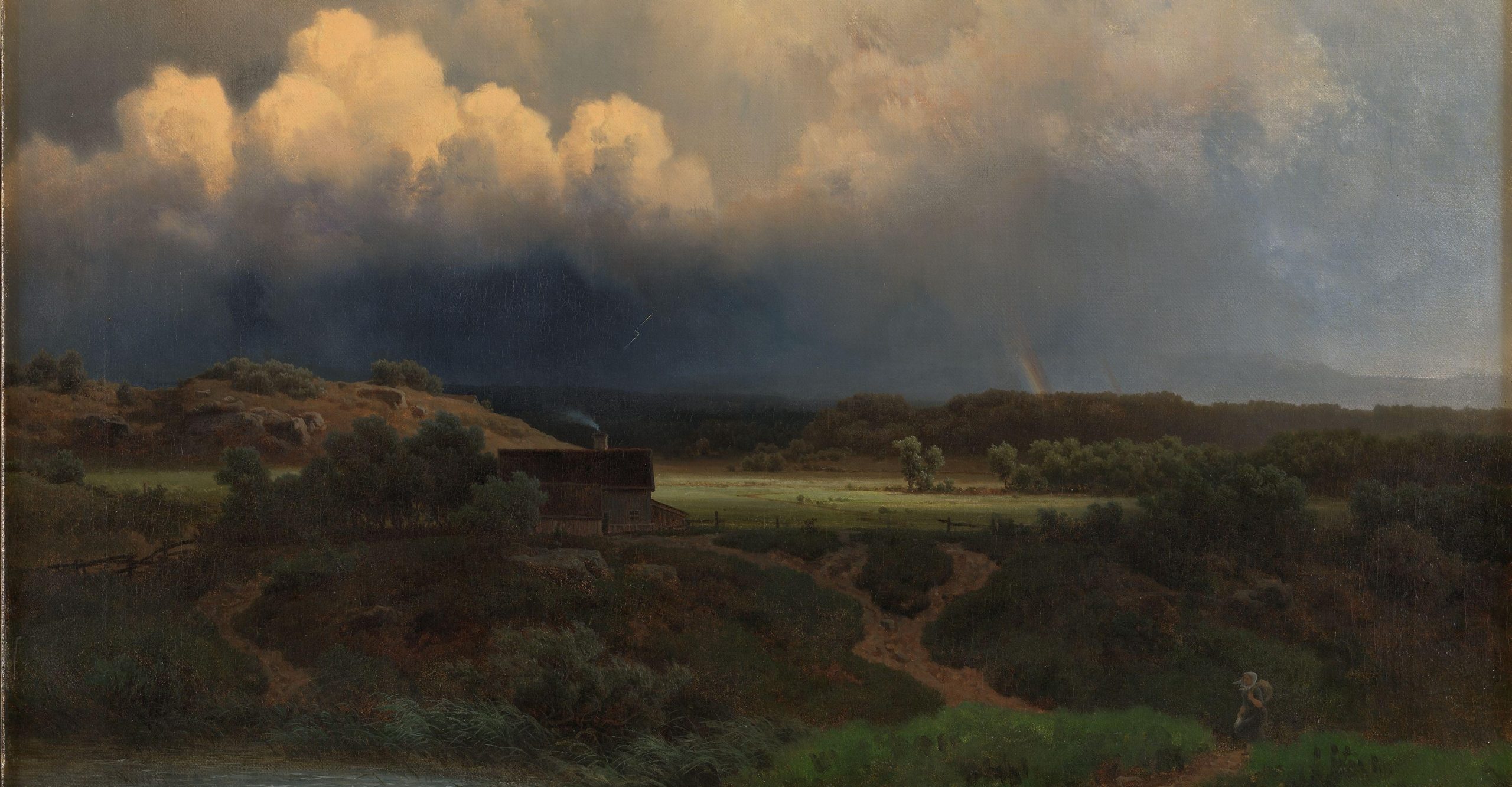 Landskap i opptrekkende uvær (1855)&nbsp;<span>(+)</span>