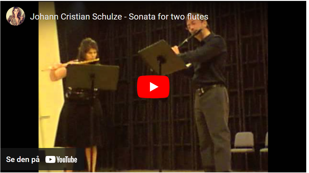 Interlude: JPC Schulz - Sonate for to fløyter&nbsp;<span>(+)</span>