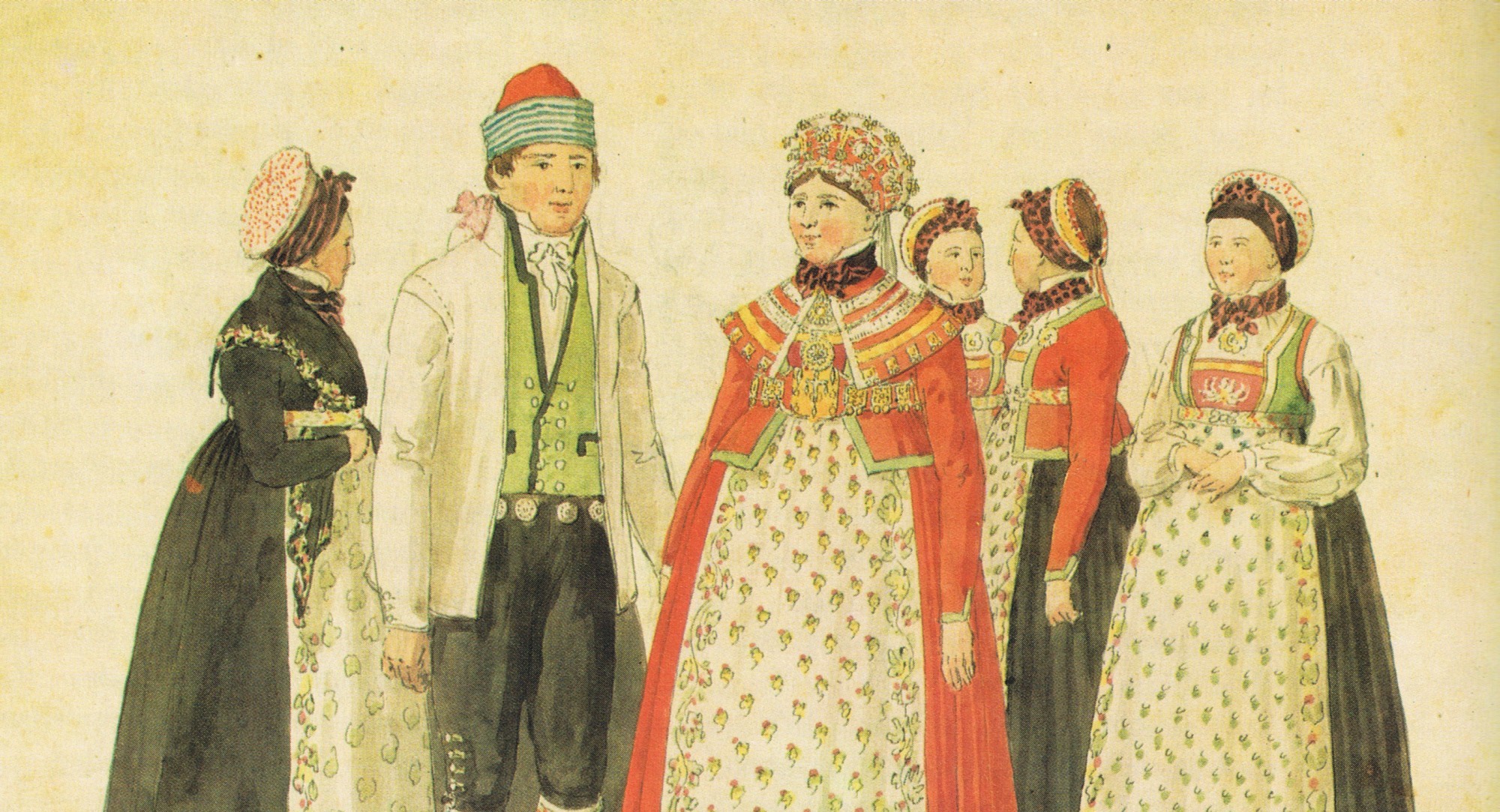 Draktstudier fra Vang i Valdres (1819-22)&nbsp;<span>(+)</span>