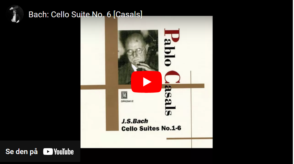 Interlude: Casals spiller Bachs suite nr. 6&nbsp;<span>(+)</span>