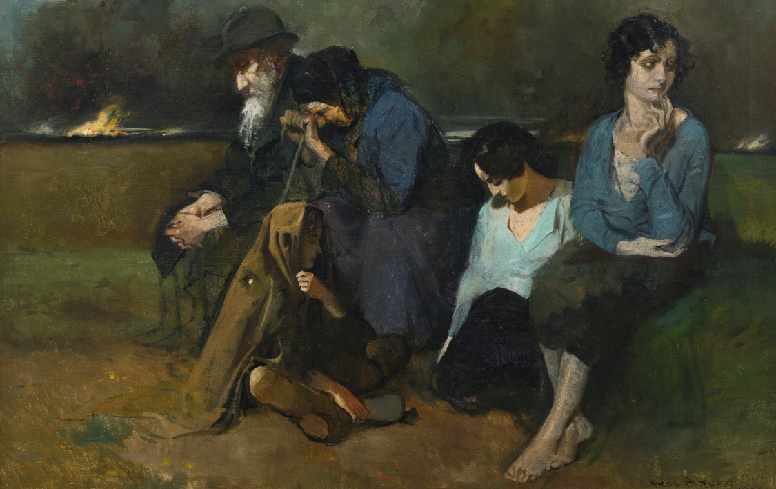 Overlevende etter en pogrom (1918).&nbsp;<span>(+)</span>