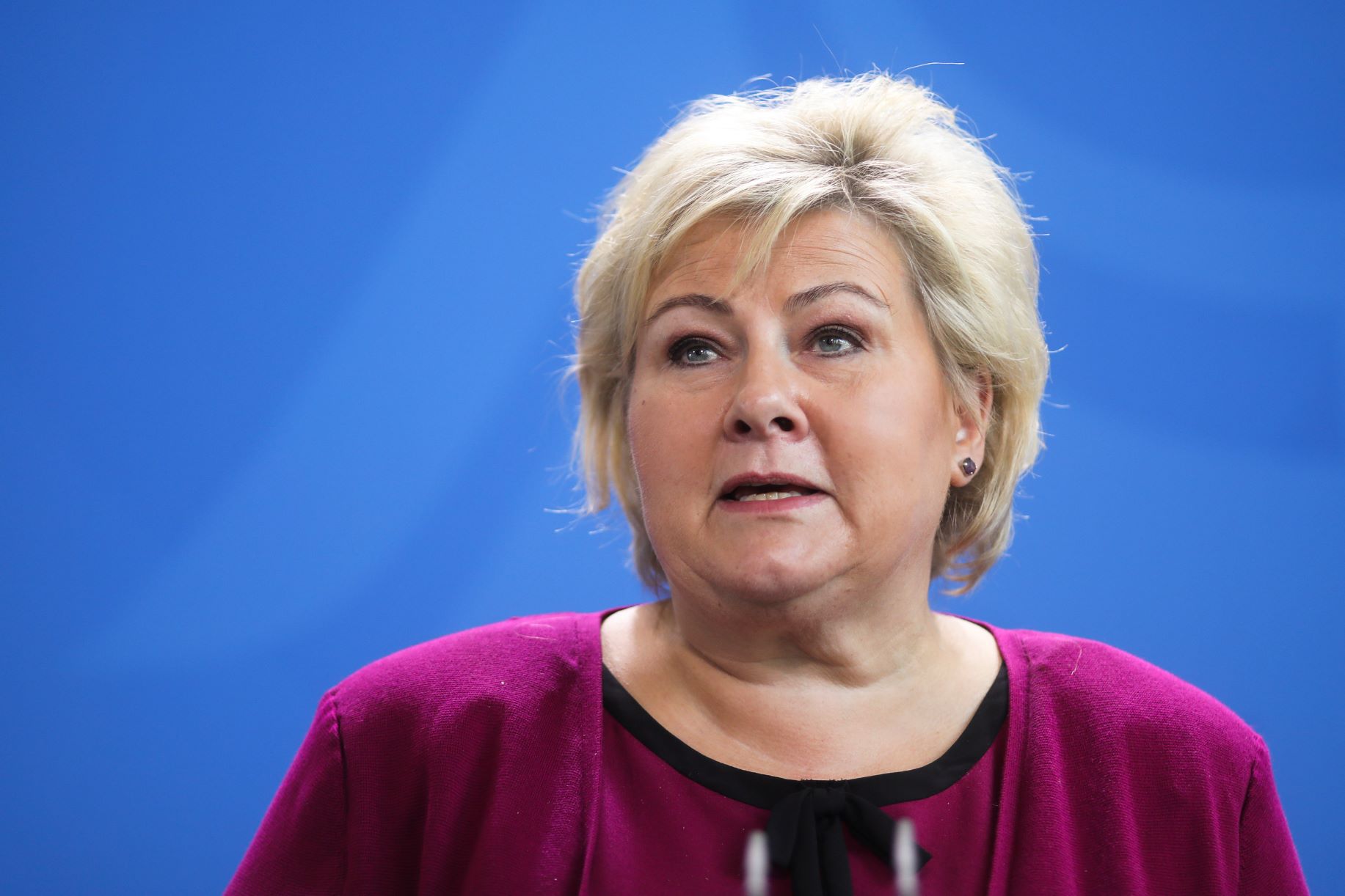 Erna Solberg: En «no-brainer» at det har blitt vanskeligere å fortsette&nbsp;<span>(+)</span>