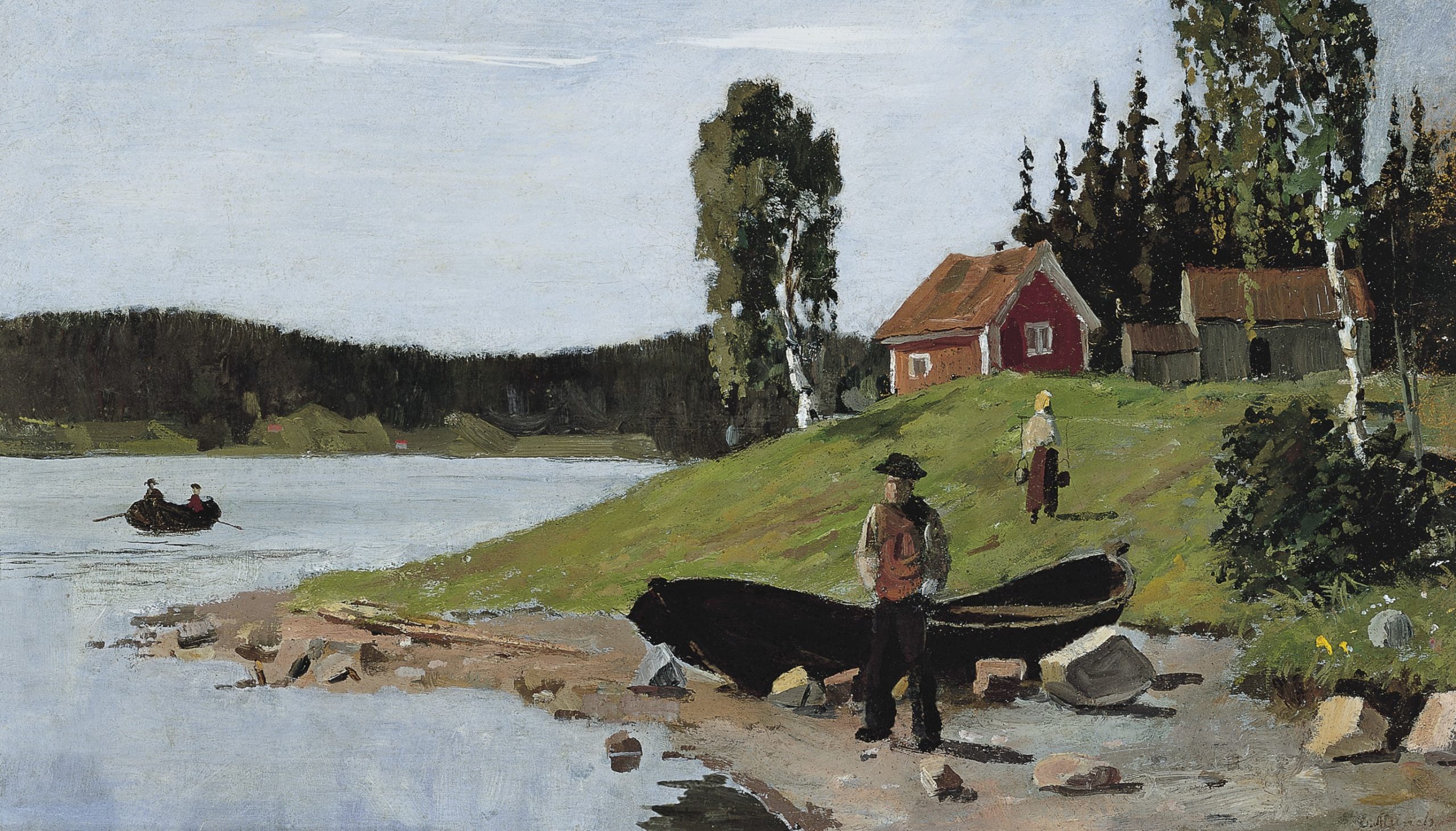 Ved Maridalsvannet (1881).&nbsp;<span>(+)</span>