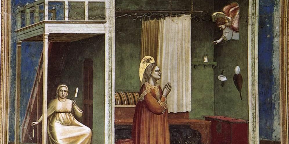Den hellige Anna bebudes (1303-05).&nbsp;<span>(+)</span>