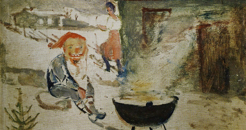 Nisse med julegrøt (1881).&nbsp;<span>(+)</span>